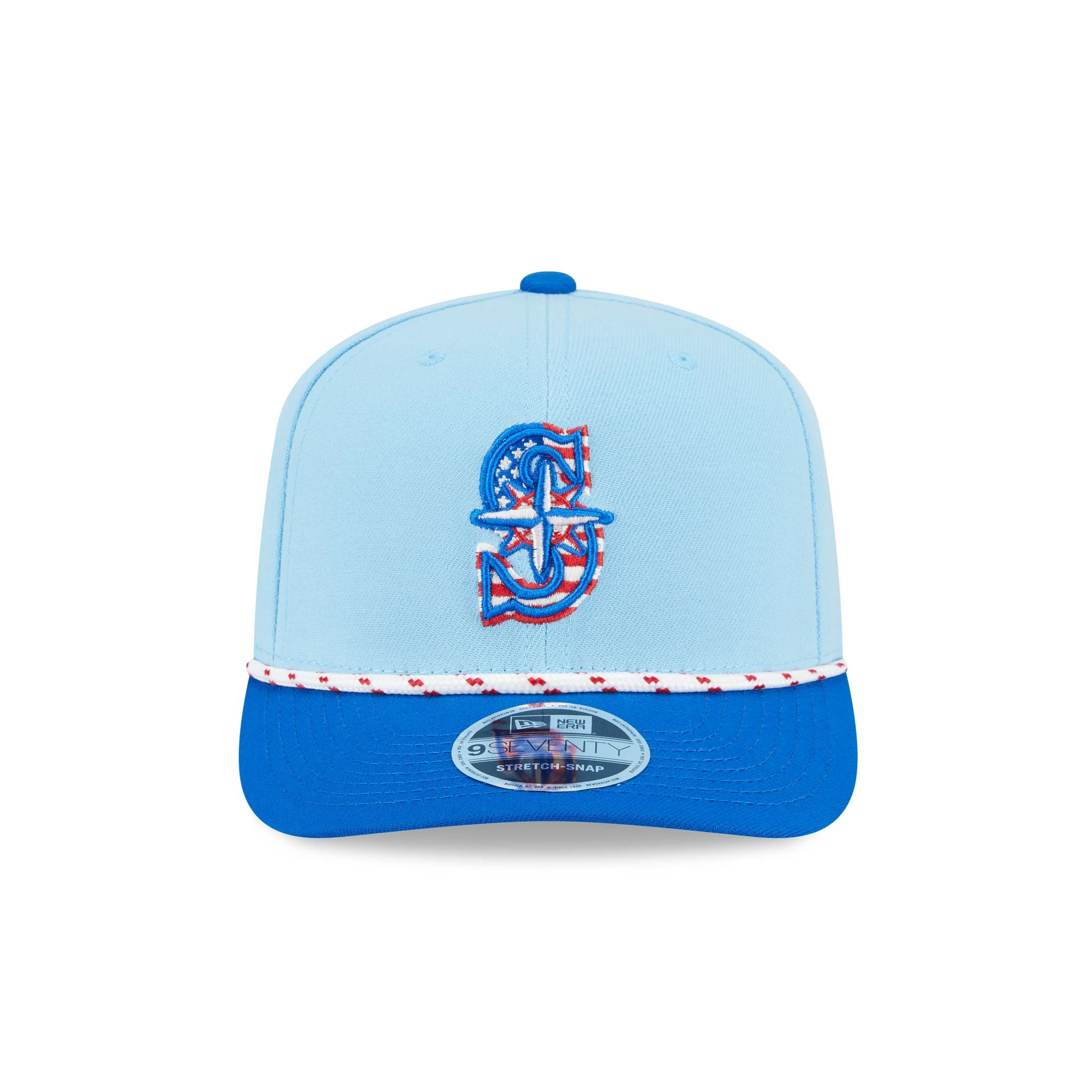Seattle Mariners Independence Day 2025 9SEVENTY Stretch-Snap Hat