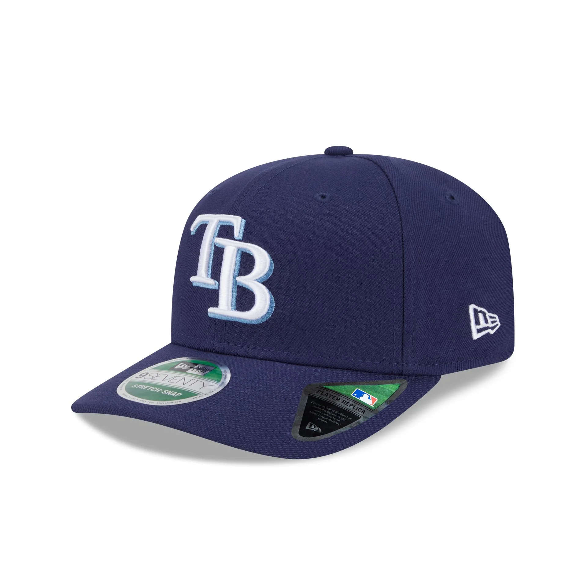 Tampa Bay Rays Game Authentic Collection 9SEVENTY Stretch-Snap Hat