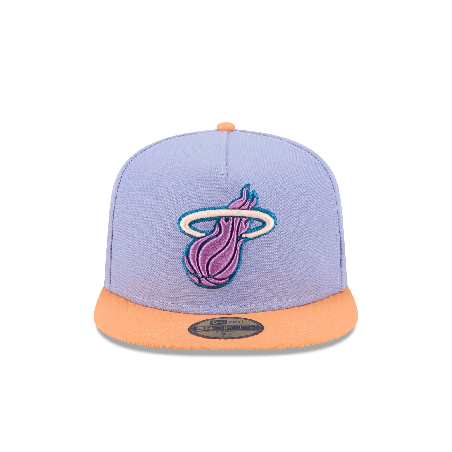 Miami Heat Lavender 59FIFTY A-Frame Fitted Hat