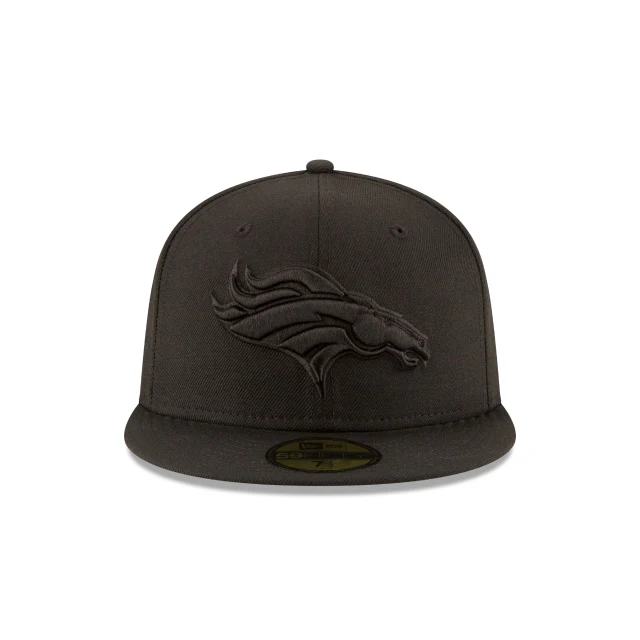 Denver Broncos Black On Black 59FIFTY Fitted Hat