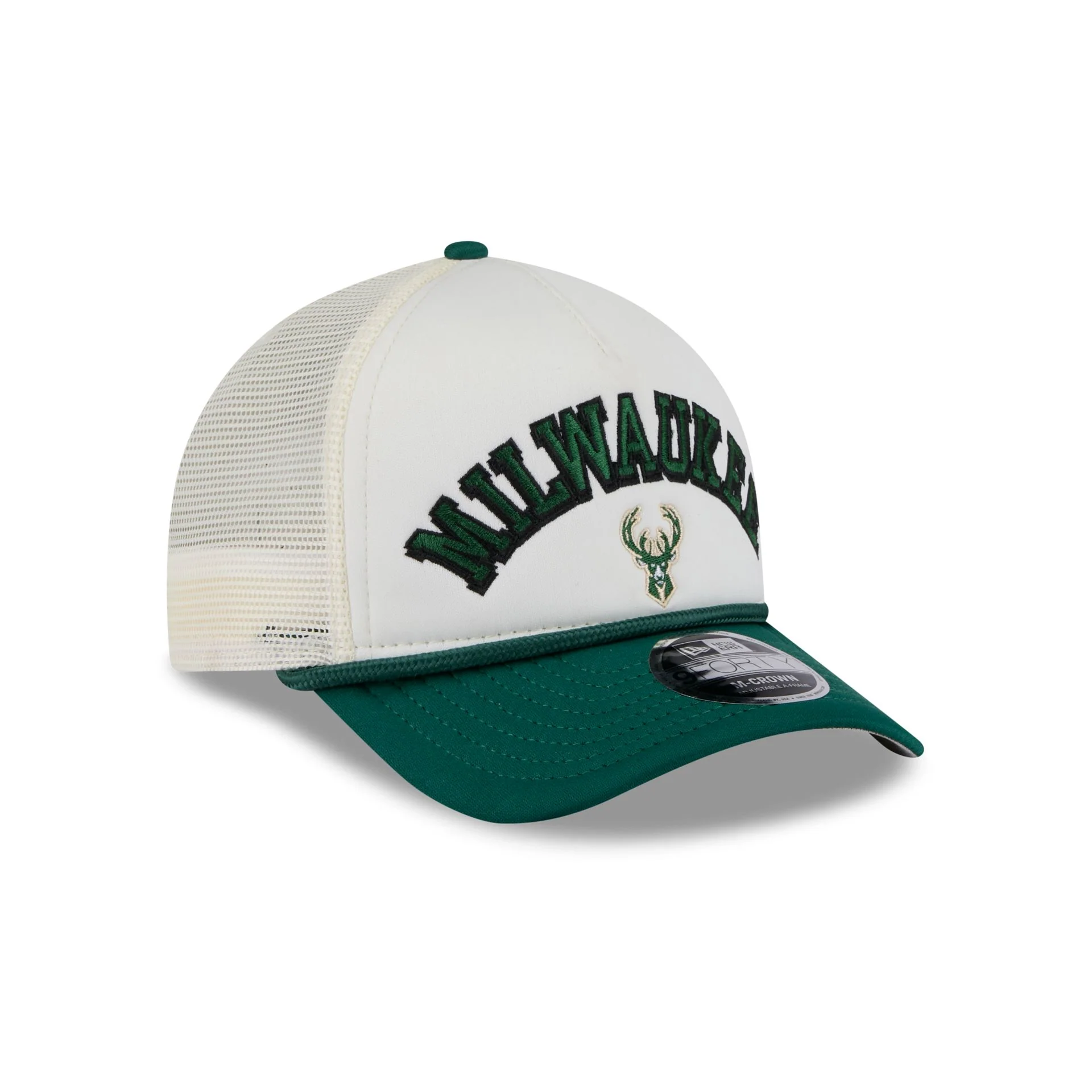 Milwaukee Bucks Chrome Arch 9FORTY M-Crown A-Frame Trucker Hat