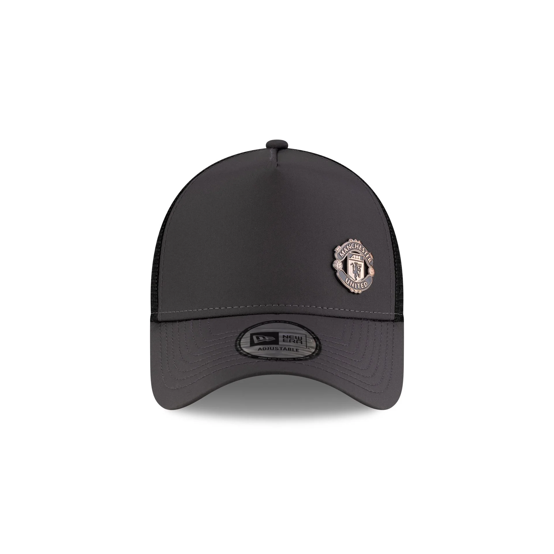 Manchester United FC Bronze Emblem 9FORTY A-Frame Trucker Hat