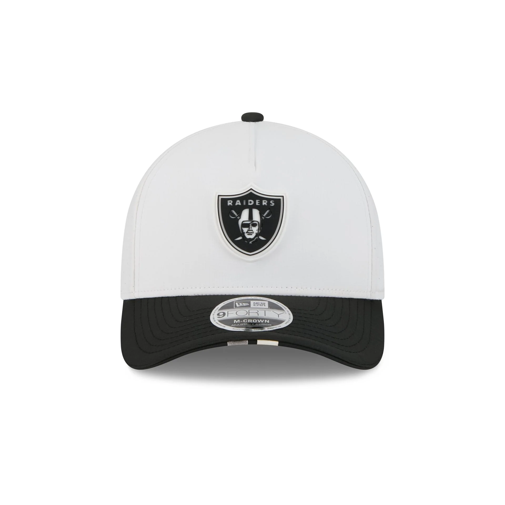 Las Vegas Raiders 2025 Training 9FORTY M-Crown A-Frame Snapback Hat