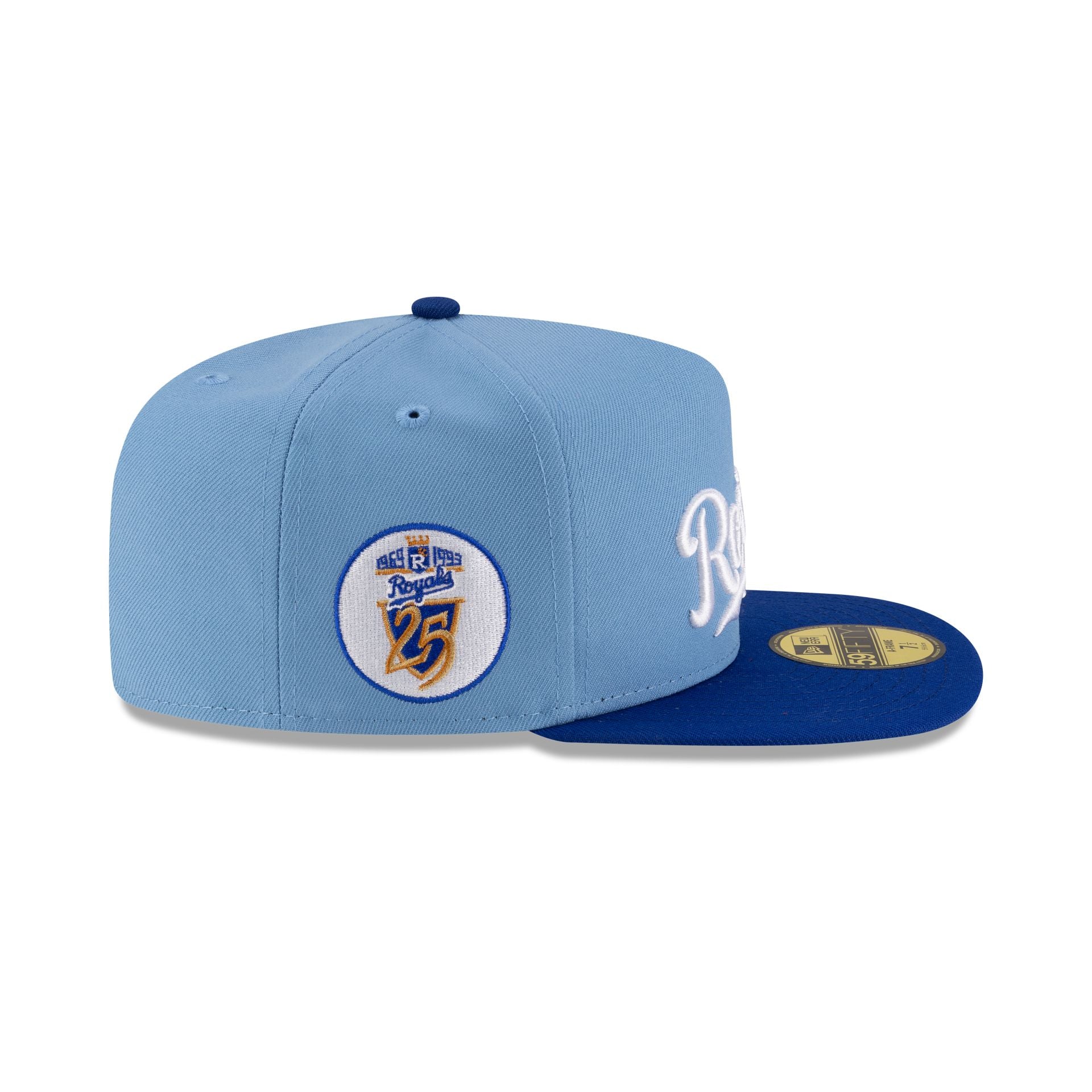 Just Caps Sky Blue Kansas City Royals 59FIFTY A-Frame Fitted Hat