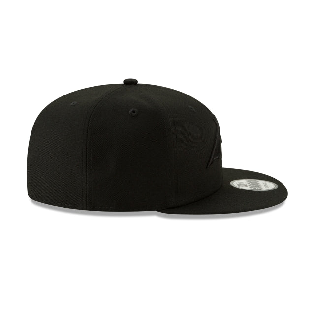 Carolina Panthers Basic Black On Black 9FIFTY Snapback Hat