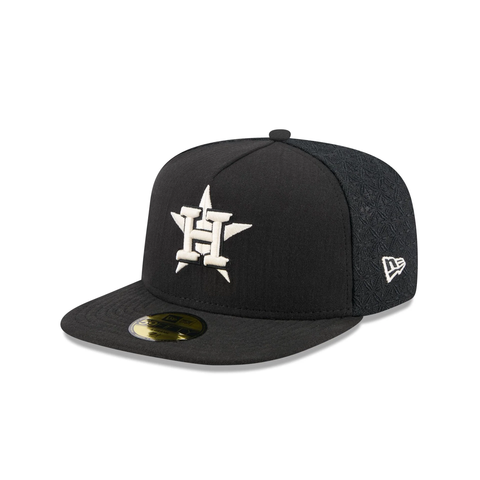 Houston Astros Black Mesh 59FIFTY A-Frame Fitted Hat