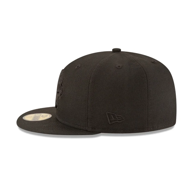 Jacksonville Jaguars Black On Black 59FIFTY Fitted Hat