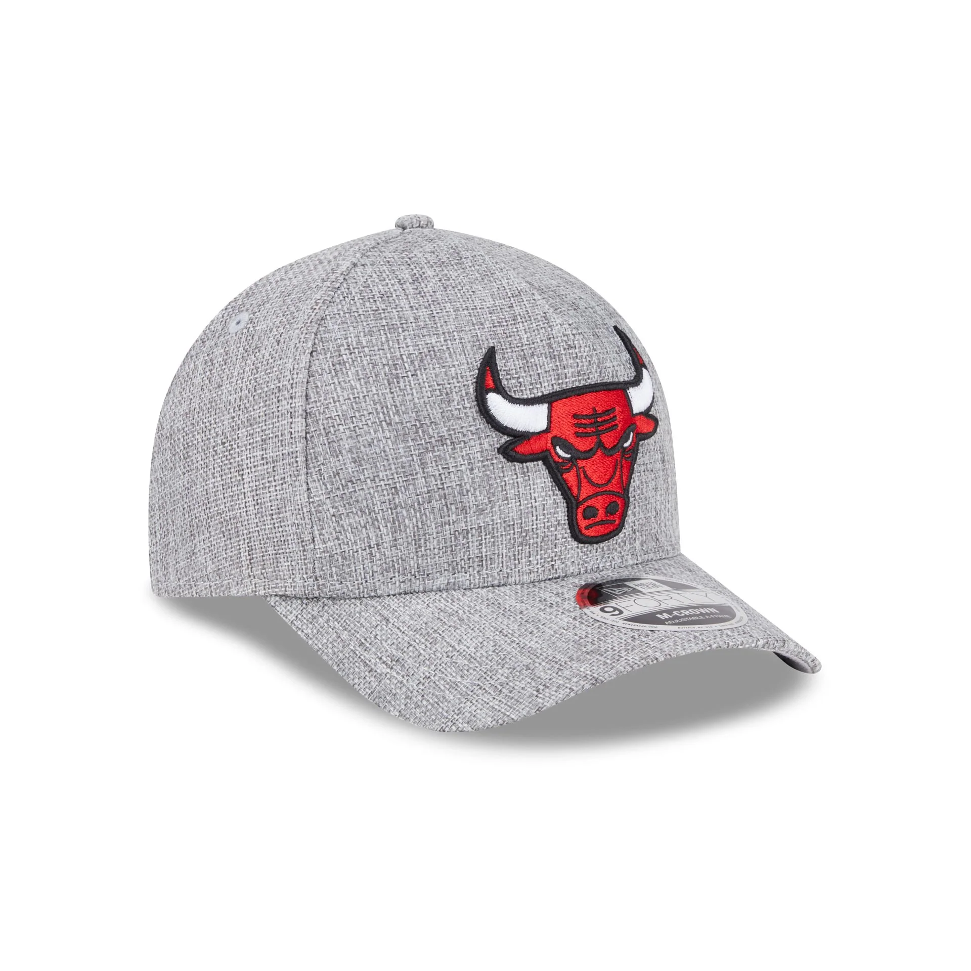 Chicago Bulls Cotton Weave Gray 9FORTY M-Crown A-Frame Snapback Hat