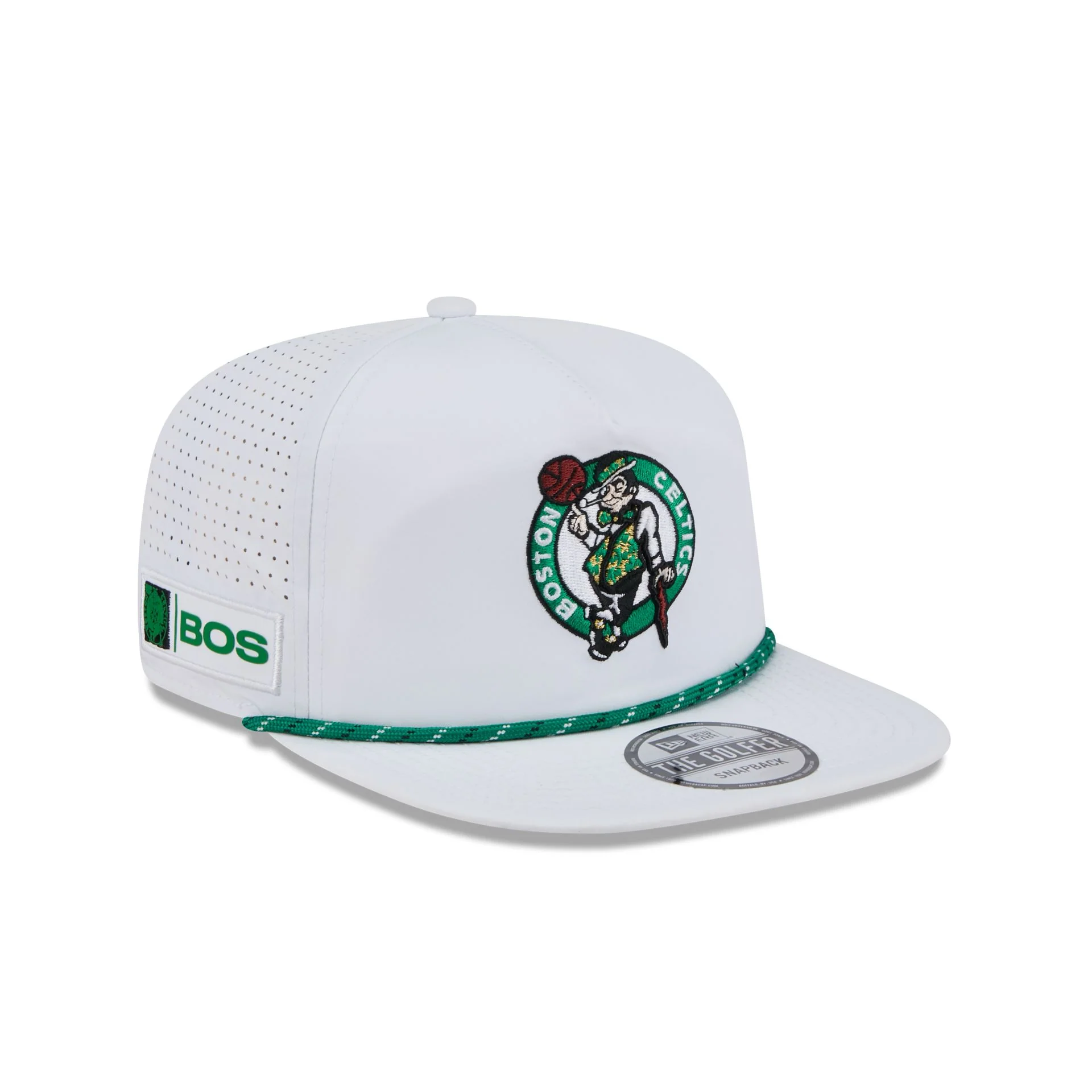 Boston Celtics Optic White Performance Rope Golfer Hat