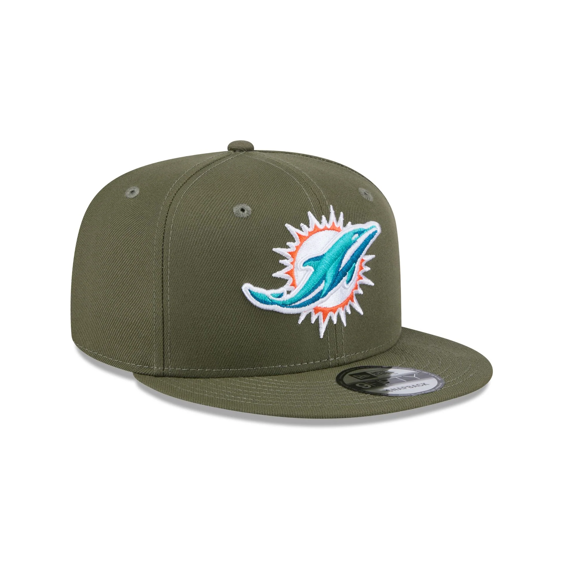 Miami Dolphins Olive 9FIFTY Snapback Hat