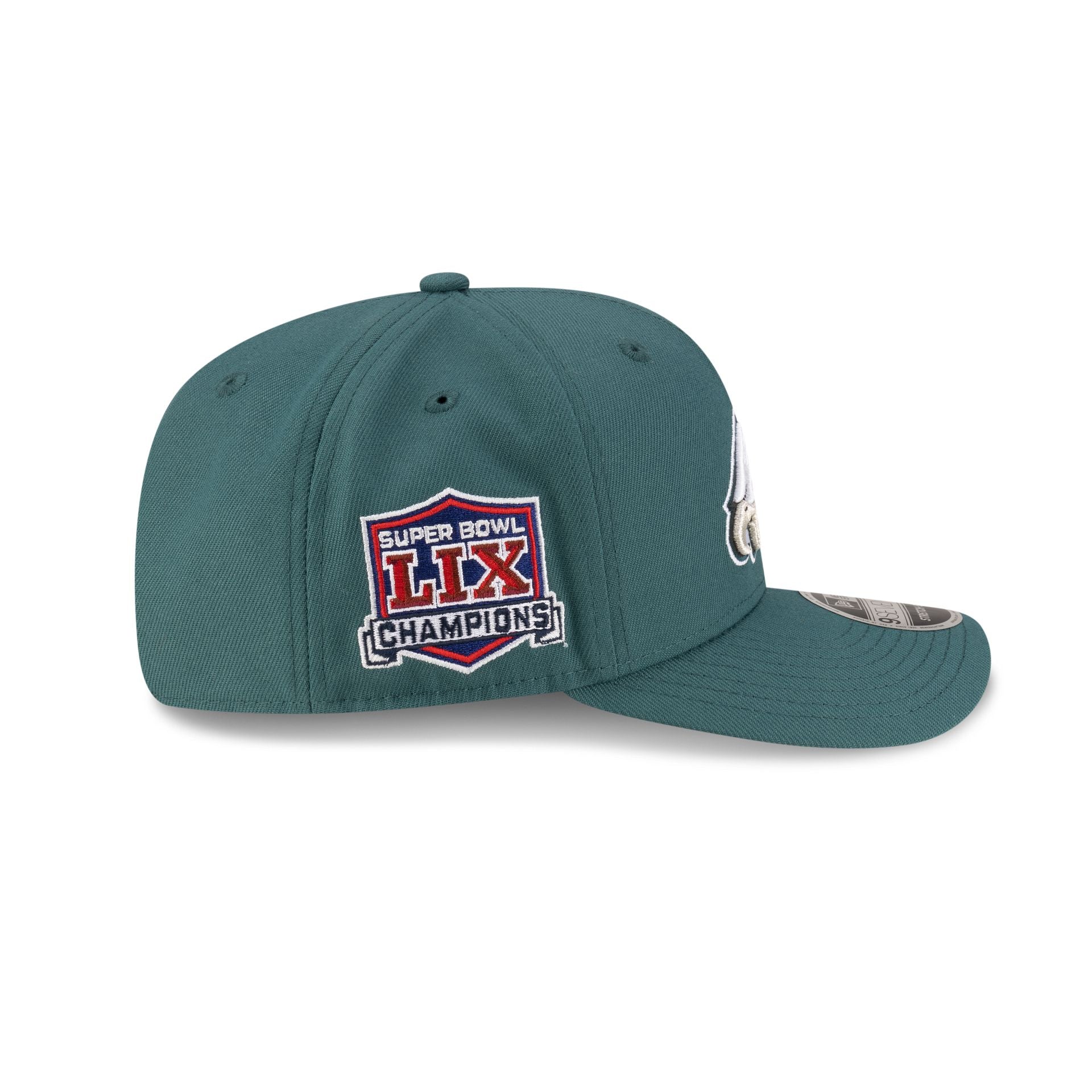 Philadelphia Eagles Super Bowl LIX Champions Green 9SEVENTY Stretch-Snap Hat