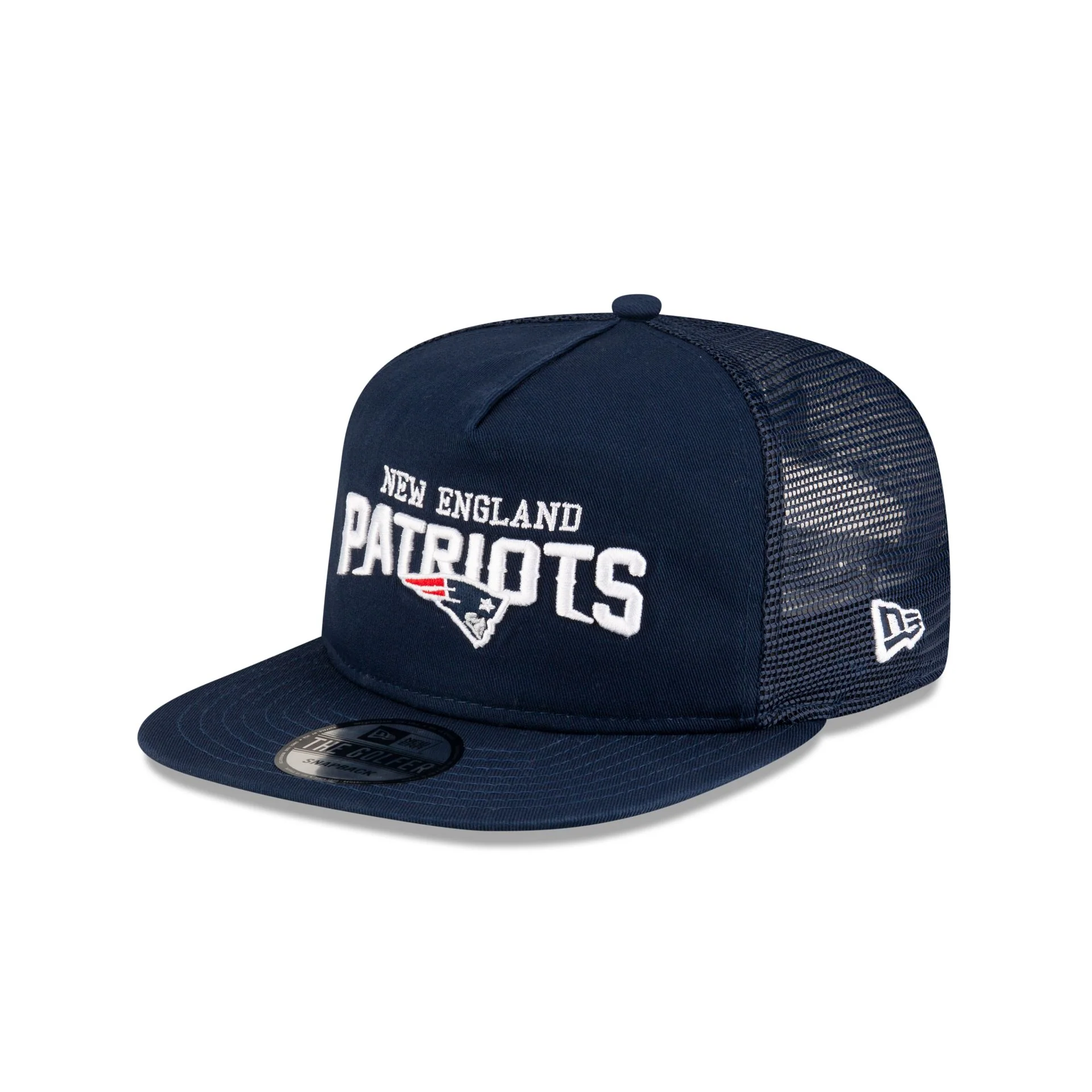 New England Patriots Washed Script Golfer Snapback