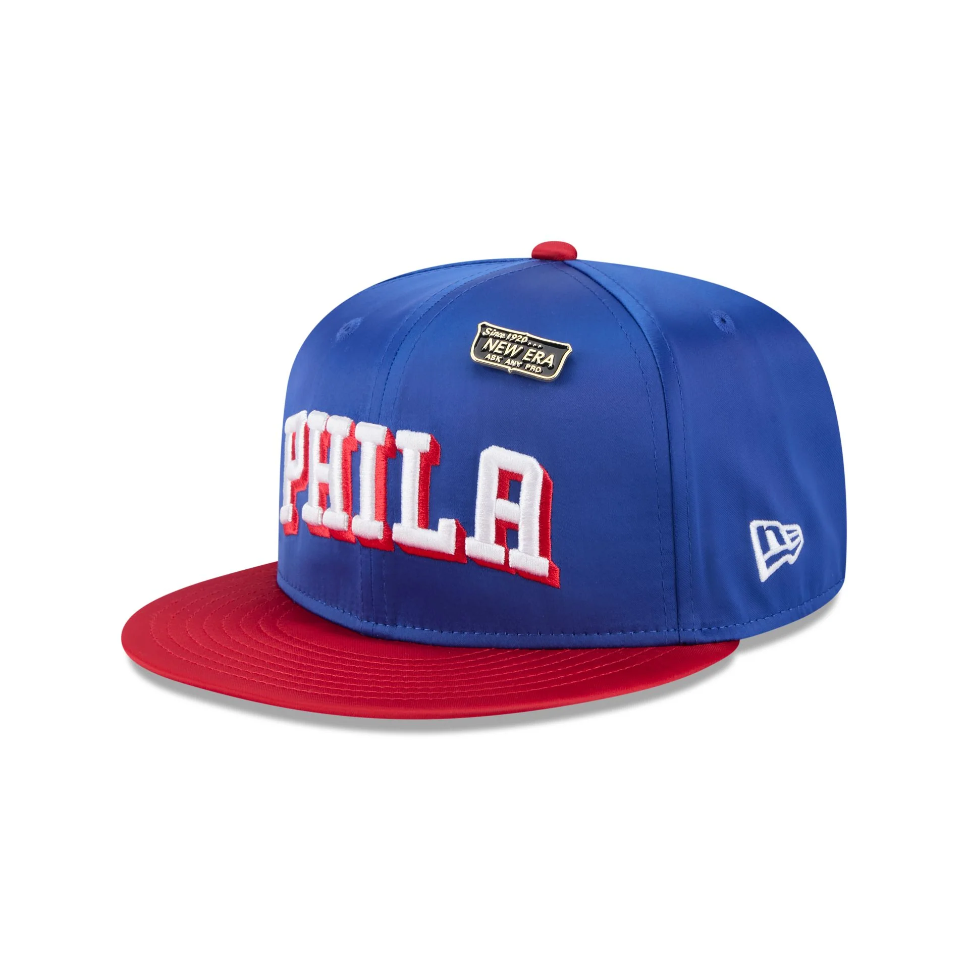 Philadelphia 76ers Satin Pin 9FIFTY Snapback Hat