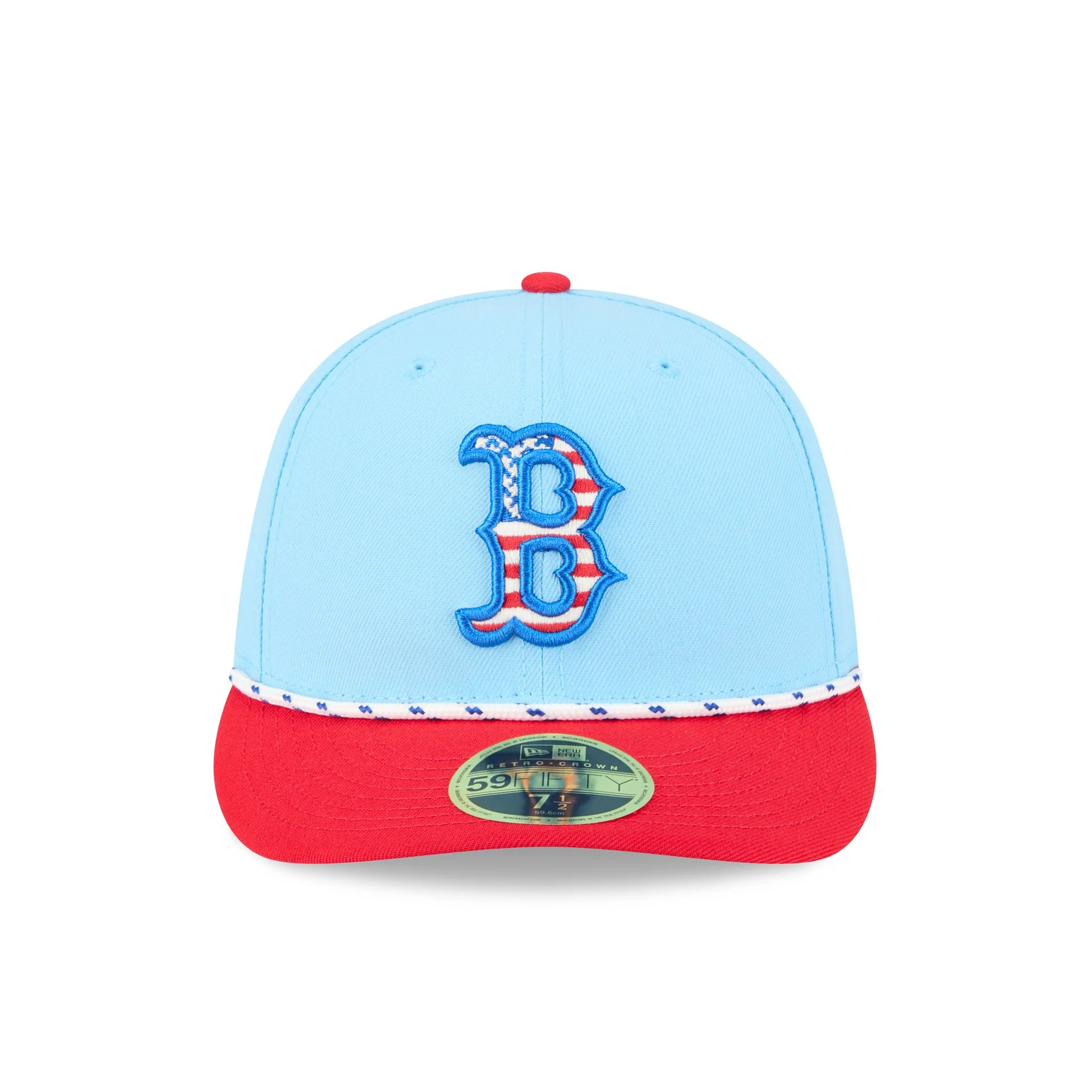 Boston Red Sox Independence Day 2025 Low Profile 59FIFTY Fitted Hat