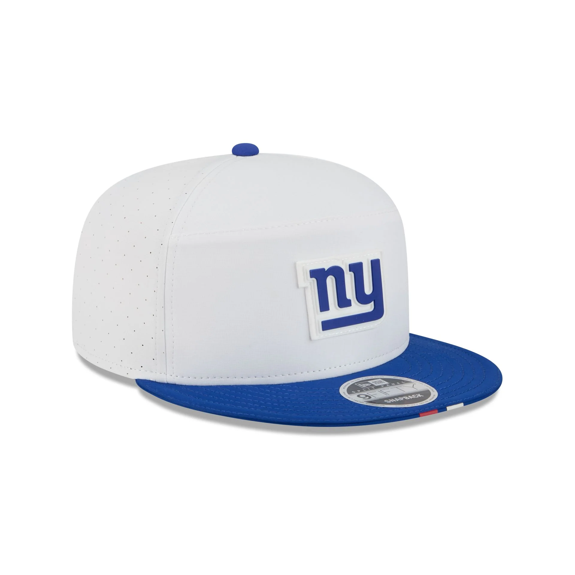 New York Giants 2025 Training Split Panel 9FIFTY Snapback Hat