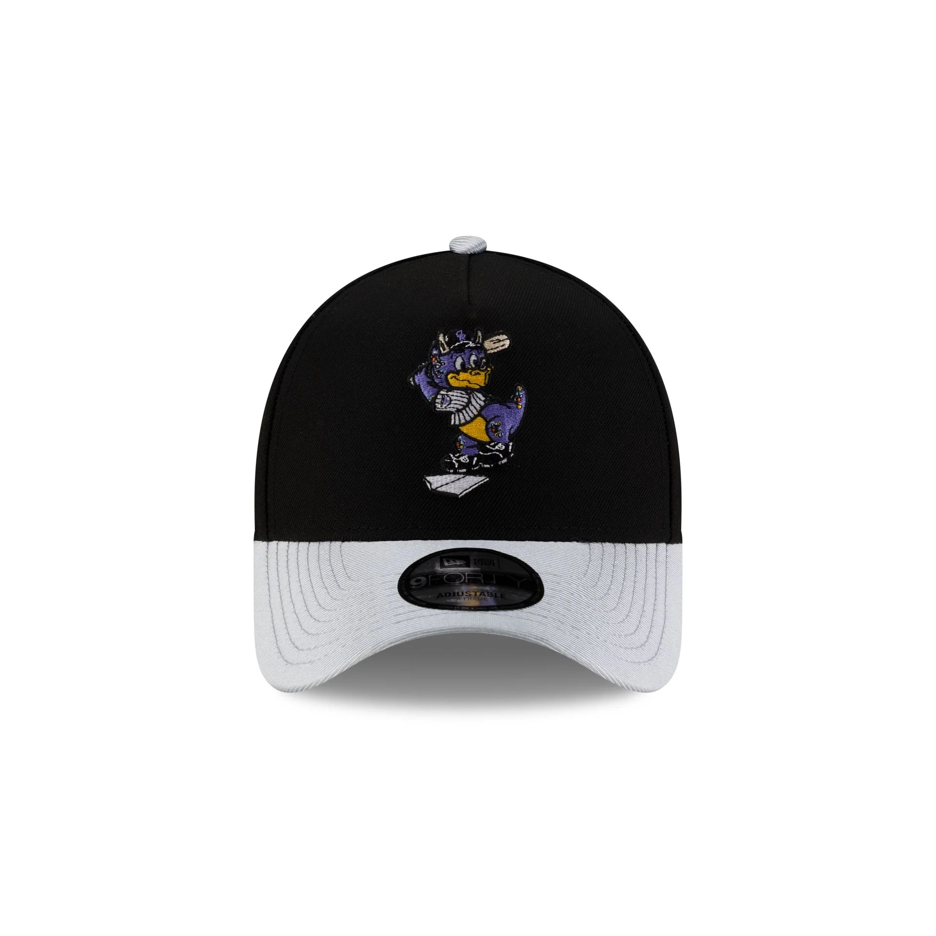Colorado Rockies Mascot Black 9FORTY A-Frame Snapback Hat