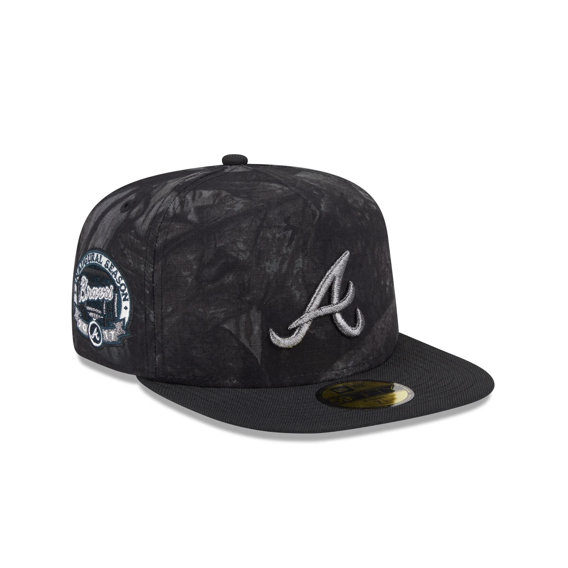 Just Caps Ripstop Camo Atlanta Braves 59FIFTY A-Frame Fitted Hat