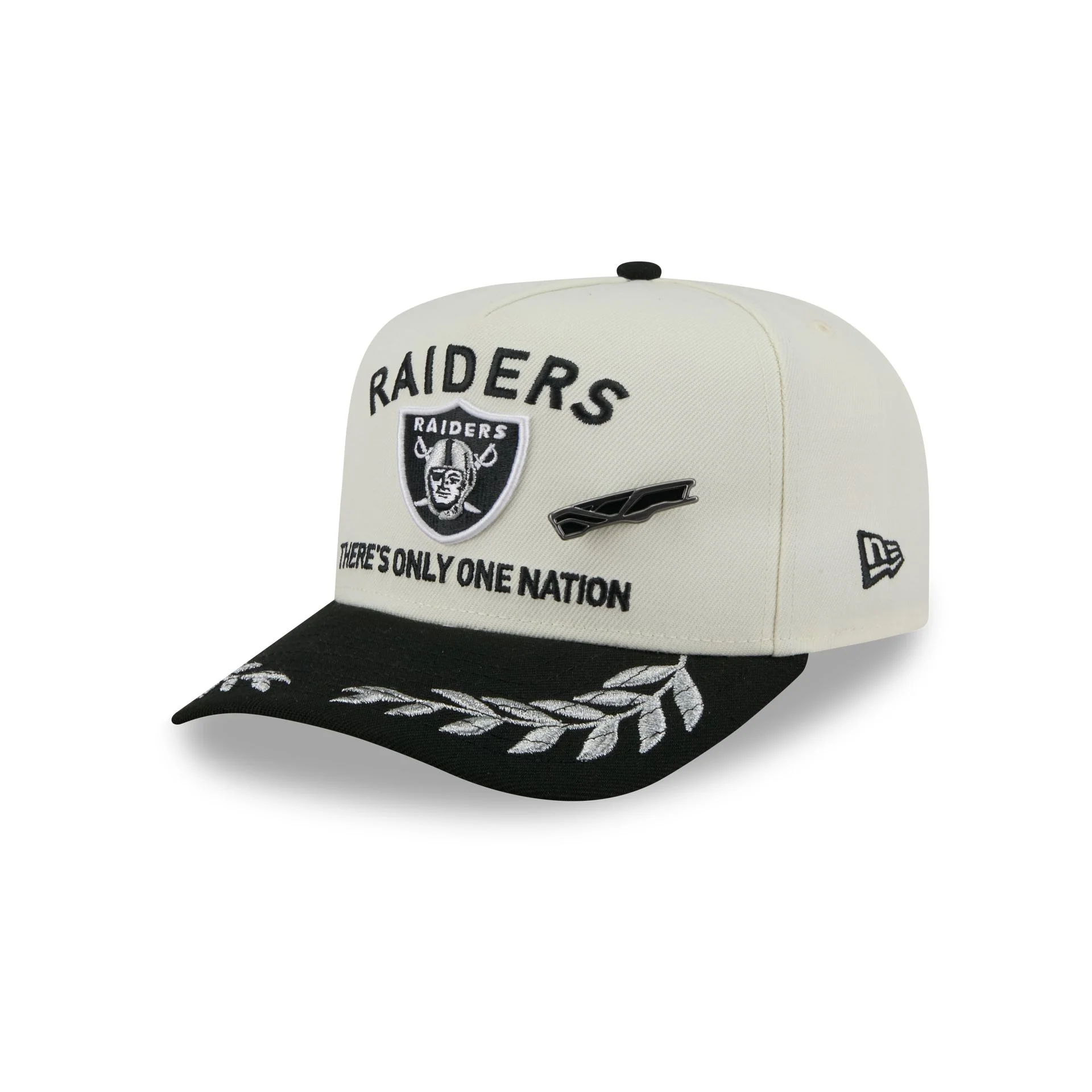 Las Vegas Raiders 2025 Draft Chrome White 59FIFTY A-Frame Fitted Hat