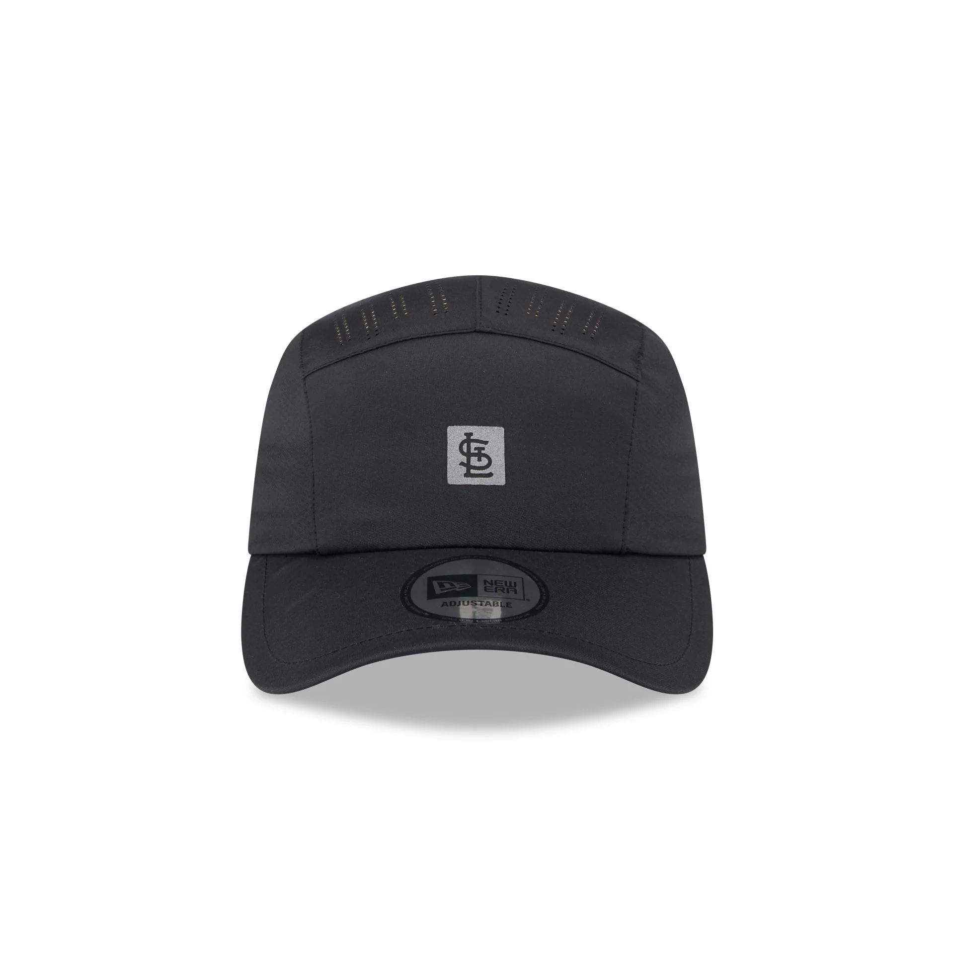 St. Louis Cardinals Black Reflect Runner Adjustable Hat