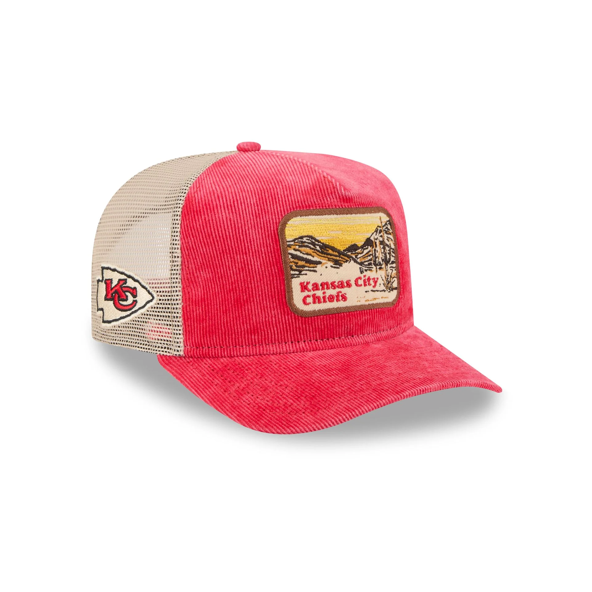Kansas City Chiefs Vintage Landscape 9FIFTY A-Frame Trucker Hat
