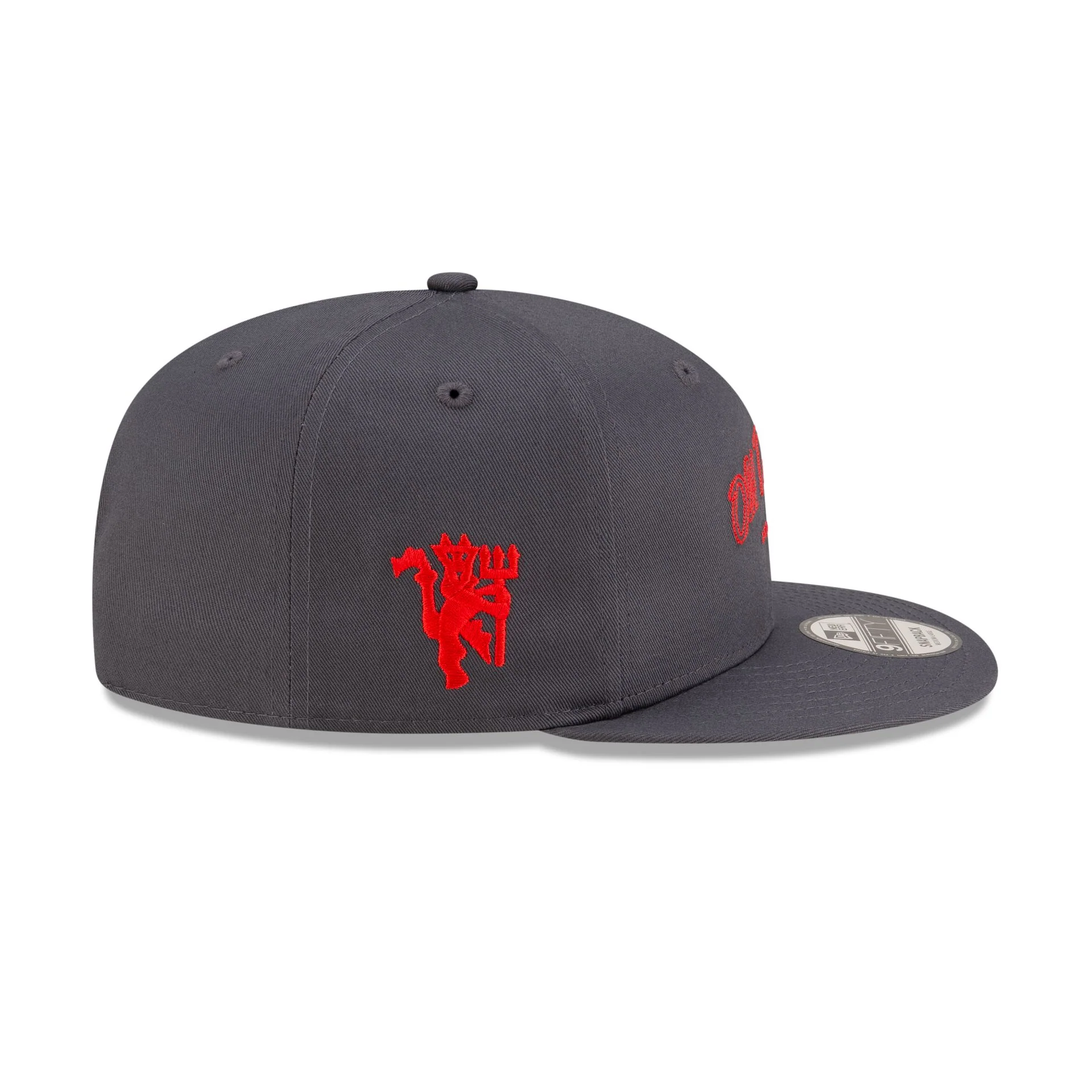 Manchester United Chain Stitch Dark Gray 9FIFTY Snapback Hat