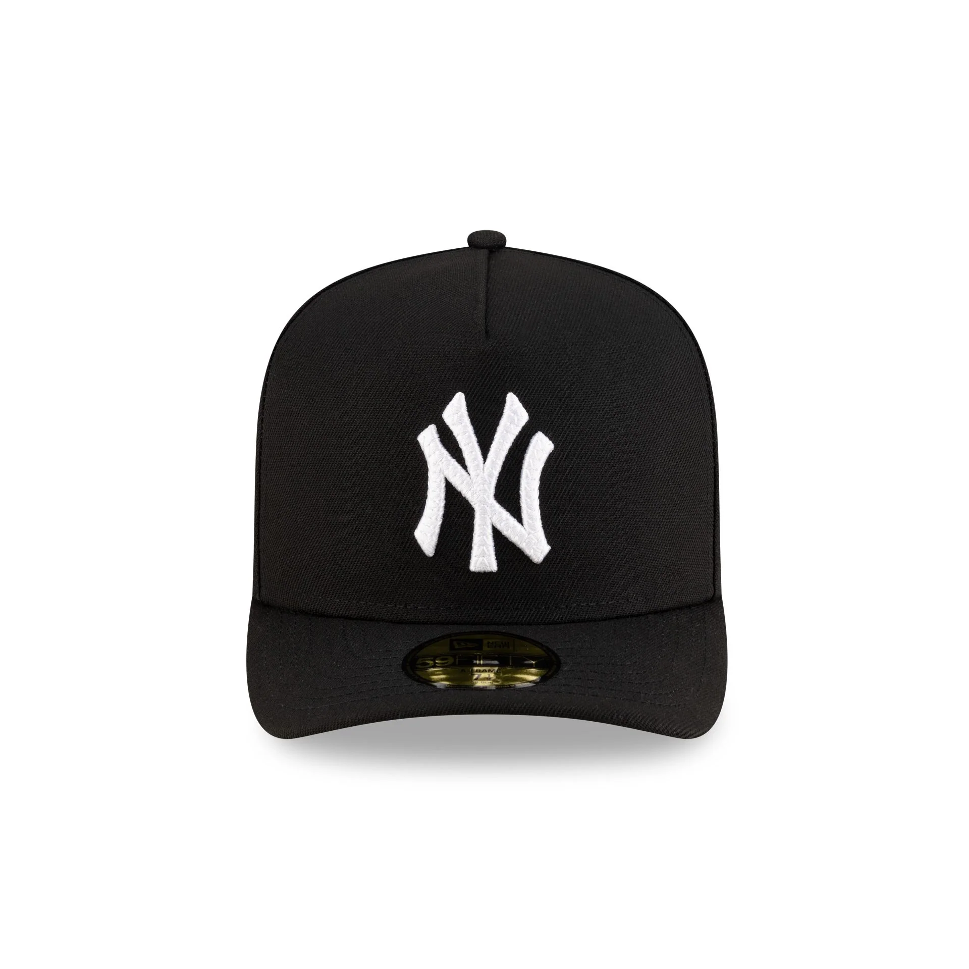 New York Yankees Black Script Safety Pin 59FIFTY A-Frame Fitted Hat