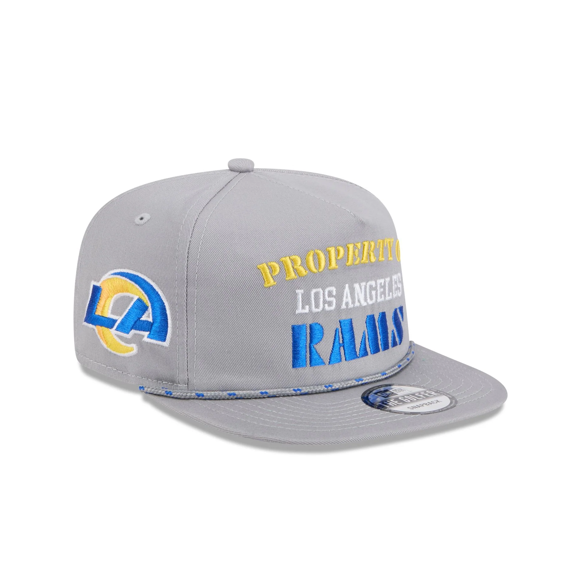 Los Angeles Rams Vintage Gray Rope Golfer Hat