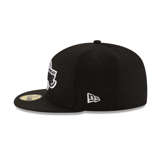 Los Angeles Lakers Black & White 59FIFTY Fitted Hat