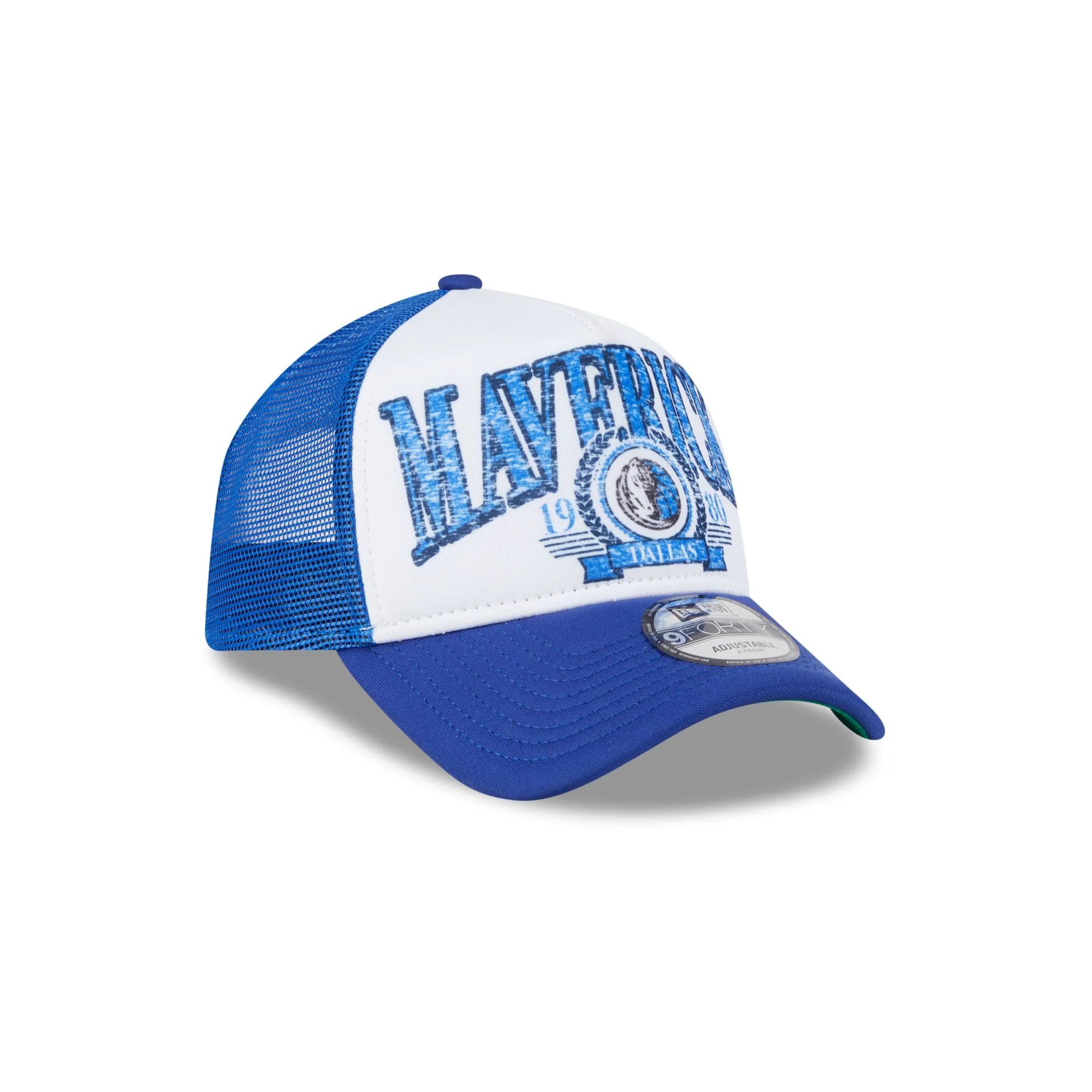 Dallas Mavericks Distressed 9FORTY A-Frame Trucker Hat