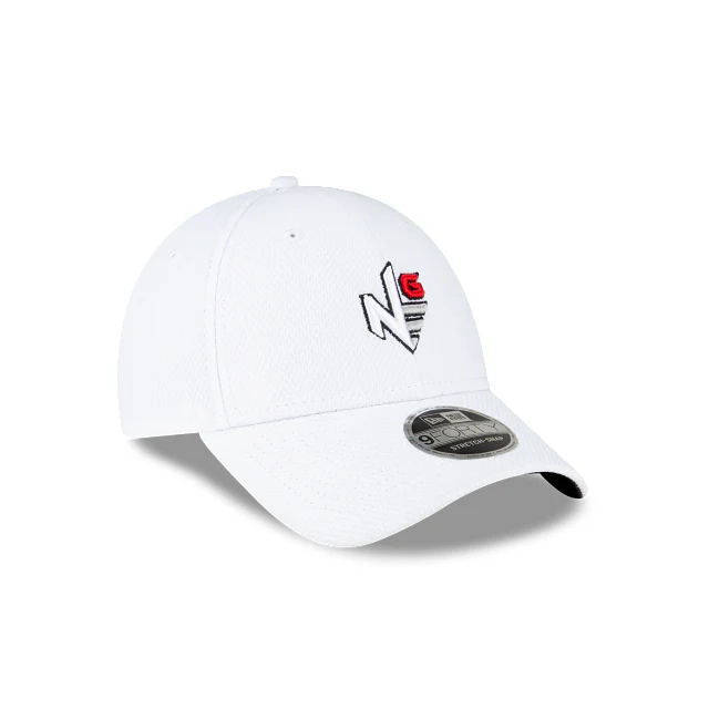 New Era Golf White 9FORTY Stretch-Snap Hat