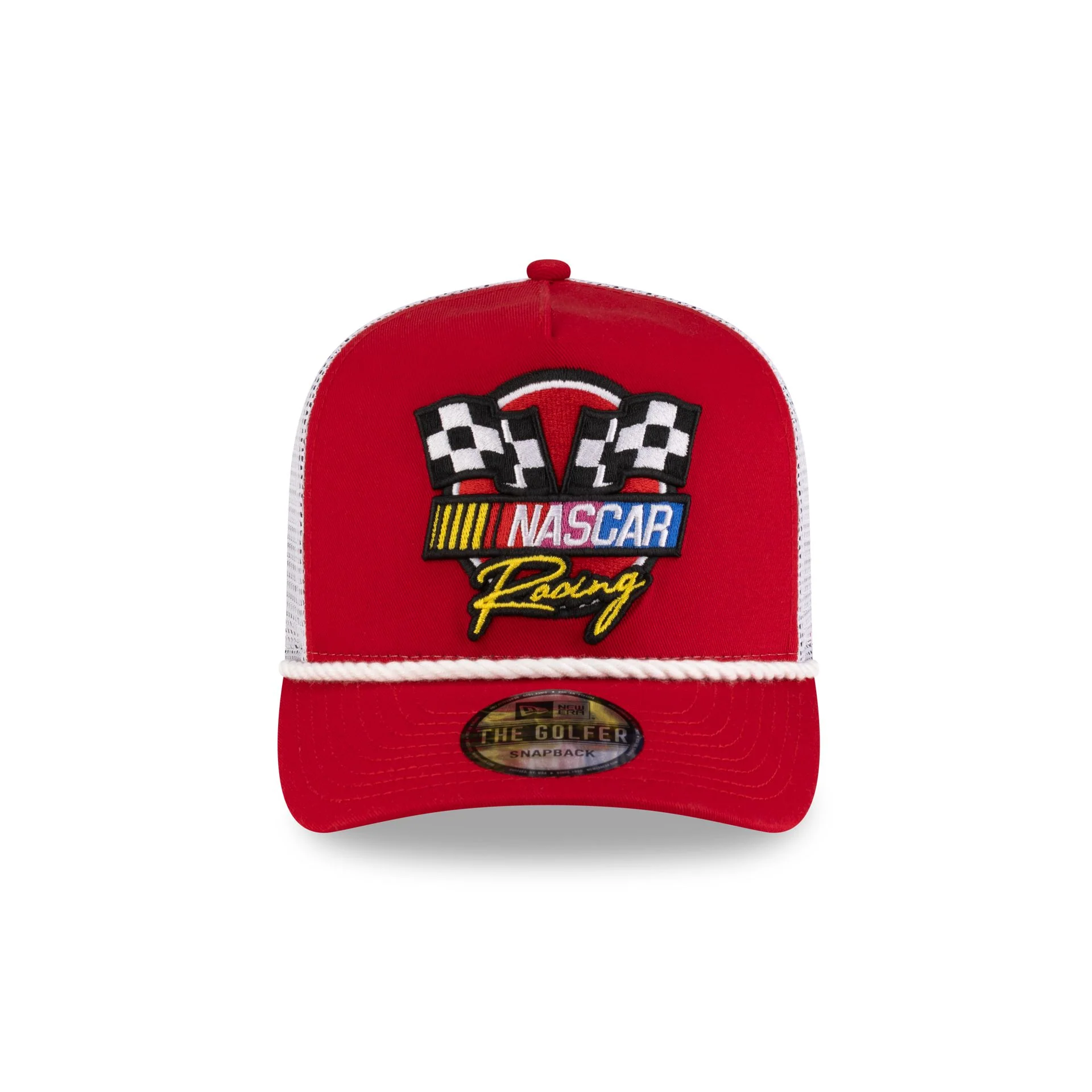 NASCAR Classics Flags Red Golfer Hat