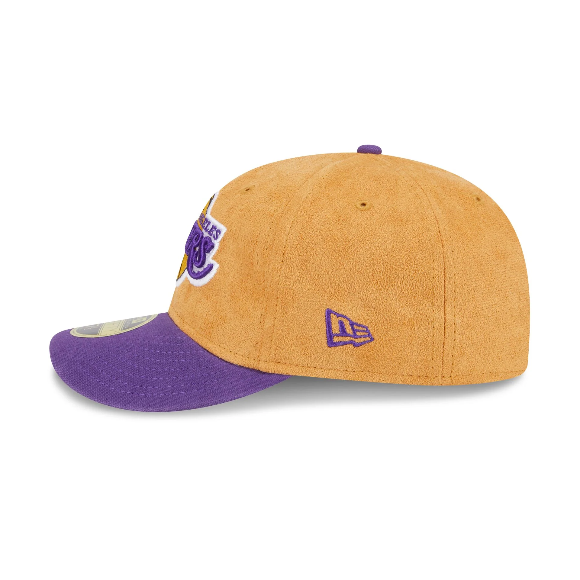 Los Angeles Lakers Tan Texture Low Profile 59FIFTY Fitted Hat