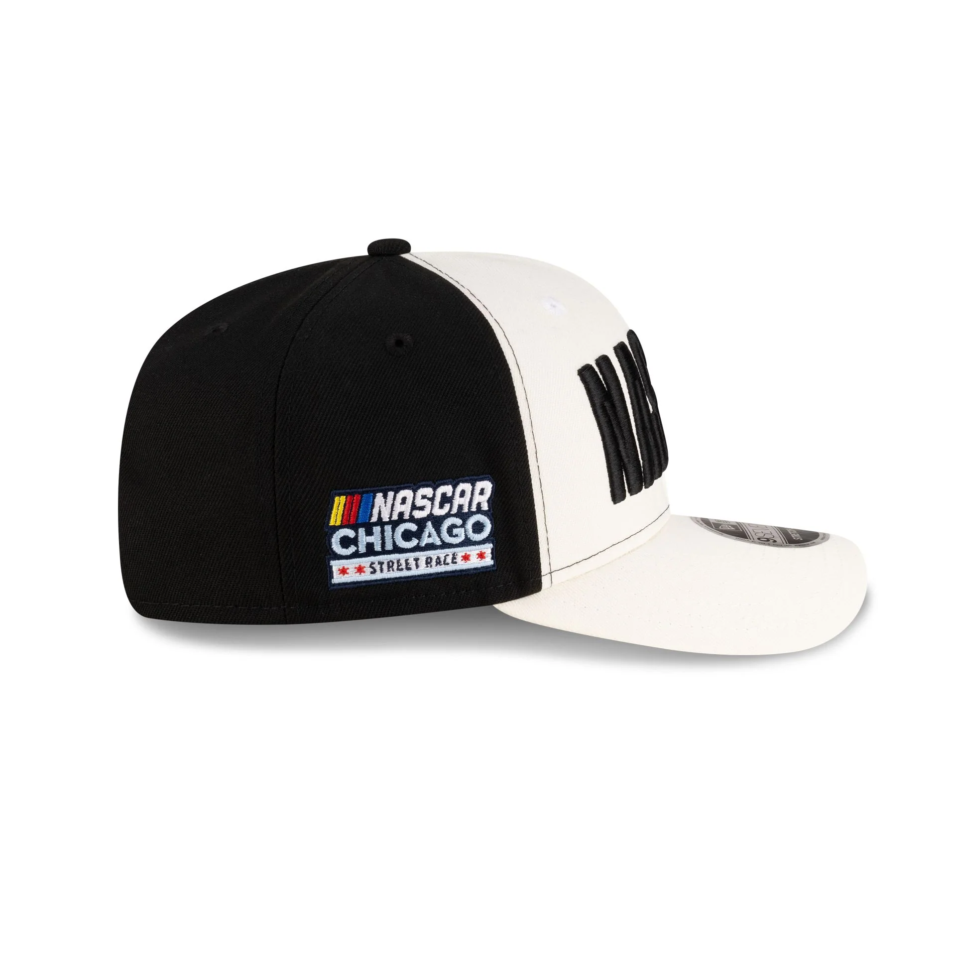 NASCAR Chicago Street Race Chrome Black 9SEVENTY Stretch-Snap Hat