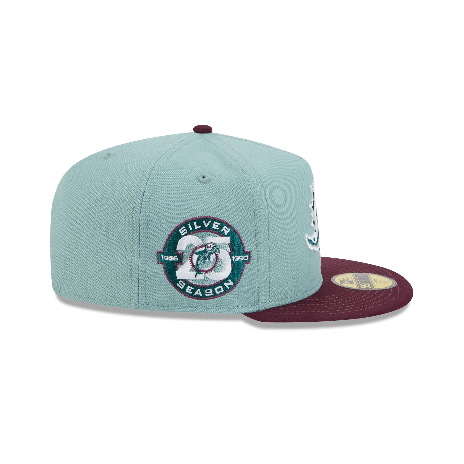 Miami Dolphins Beach Kiss Blue 59FIFTY A-Frame Fitted Hat