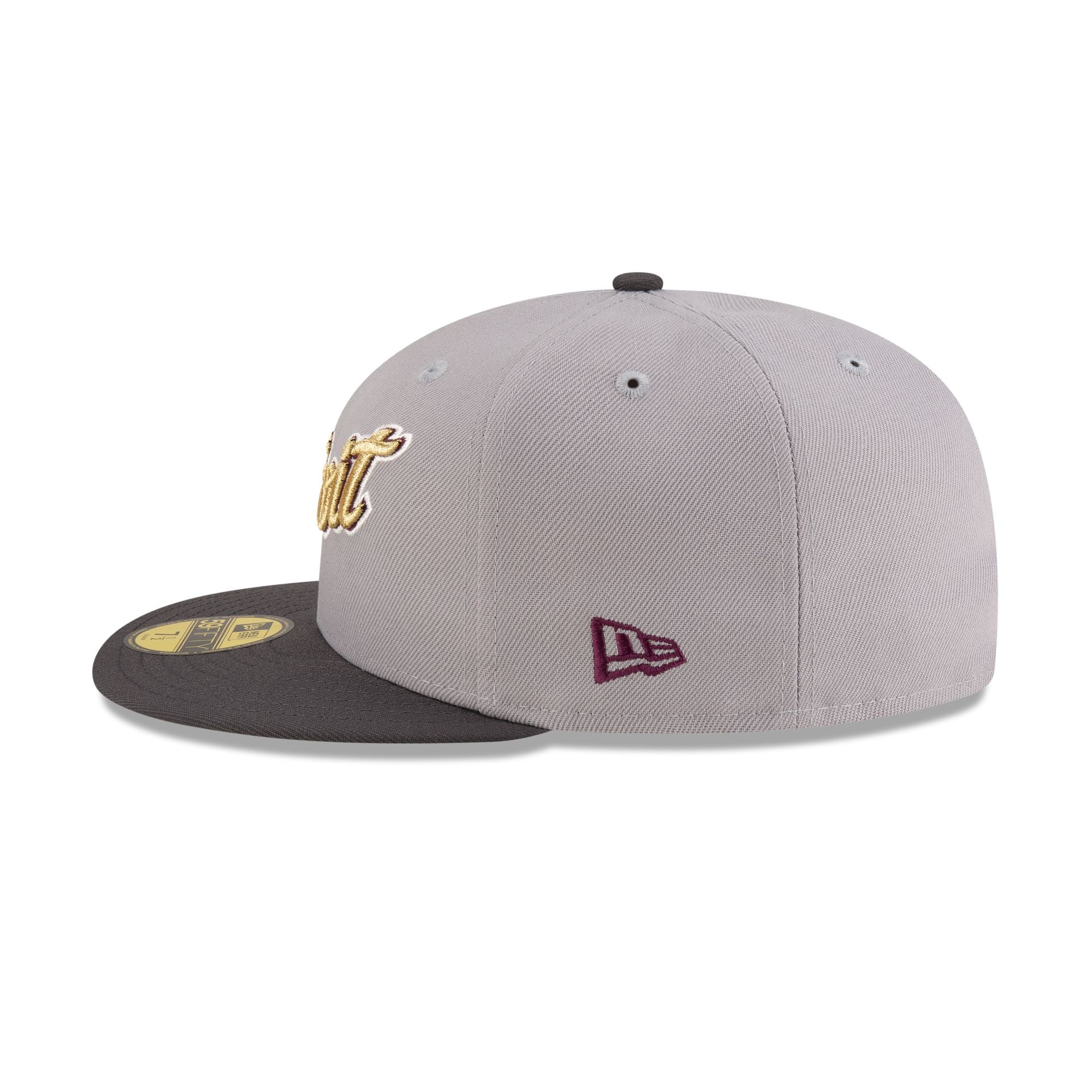 Just Caps Graphite Maroon Detroit Tigers 59FIFTY Fitted Hat