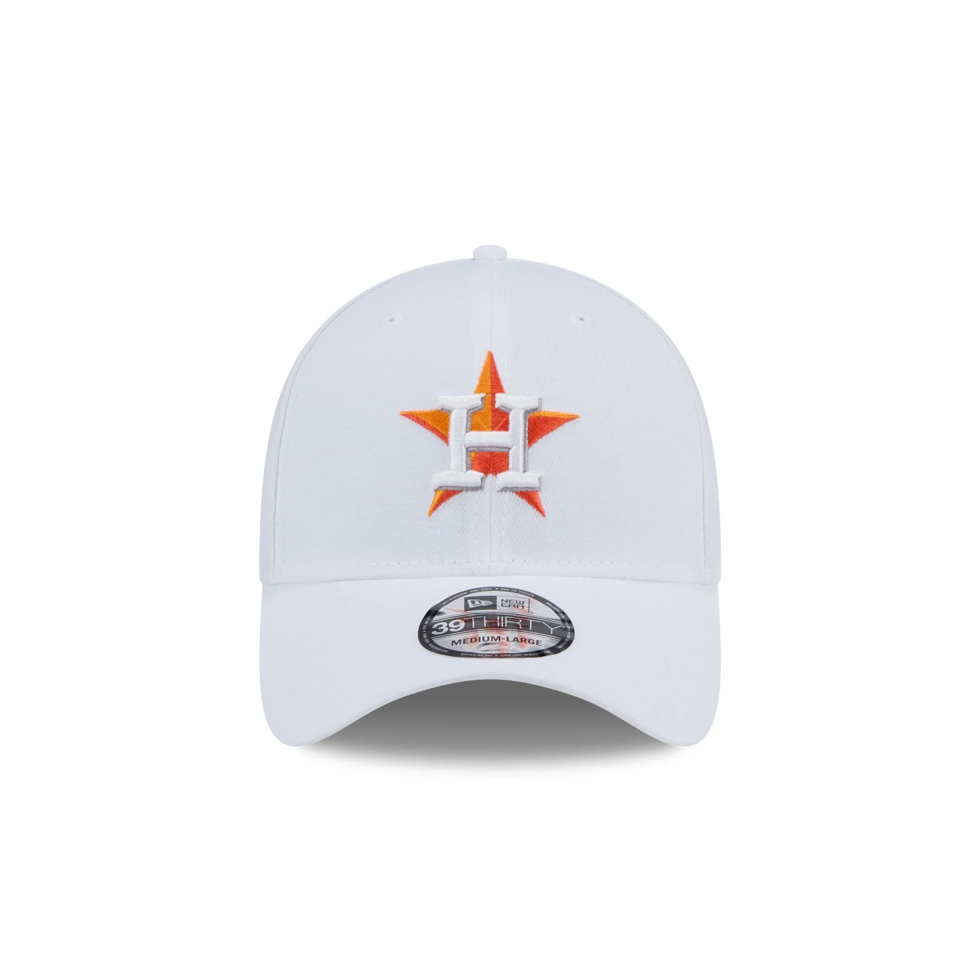 Houston Astros Optic White 39THIRTY Stretch Fit Hat
