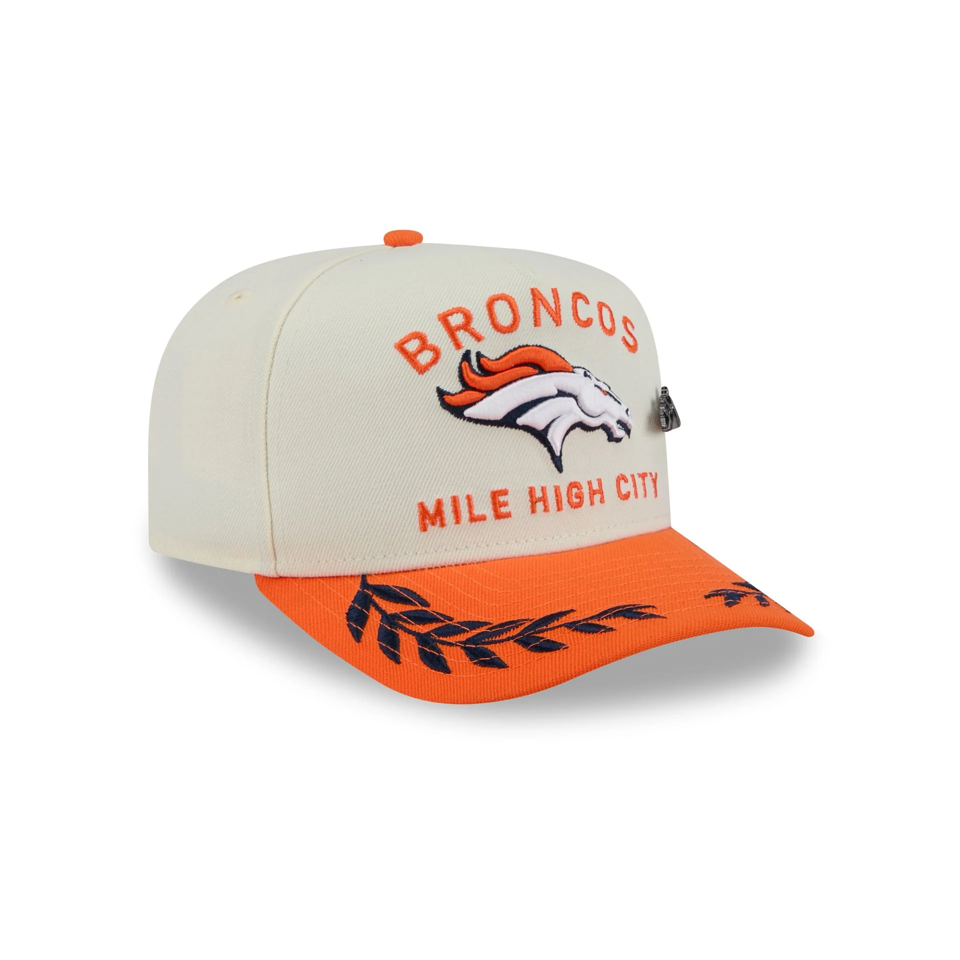 Denver Broncos 2025 Draft Chrome White 59FIFTY A-Frame Fitted Hat