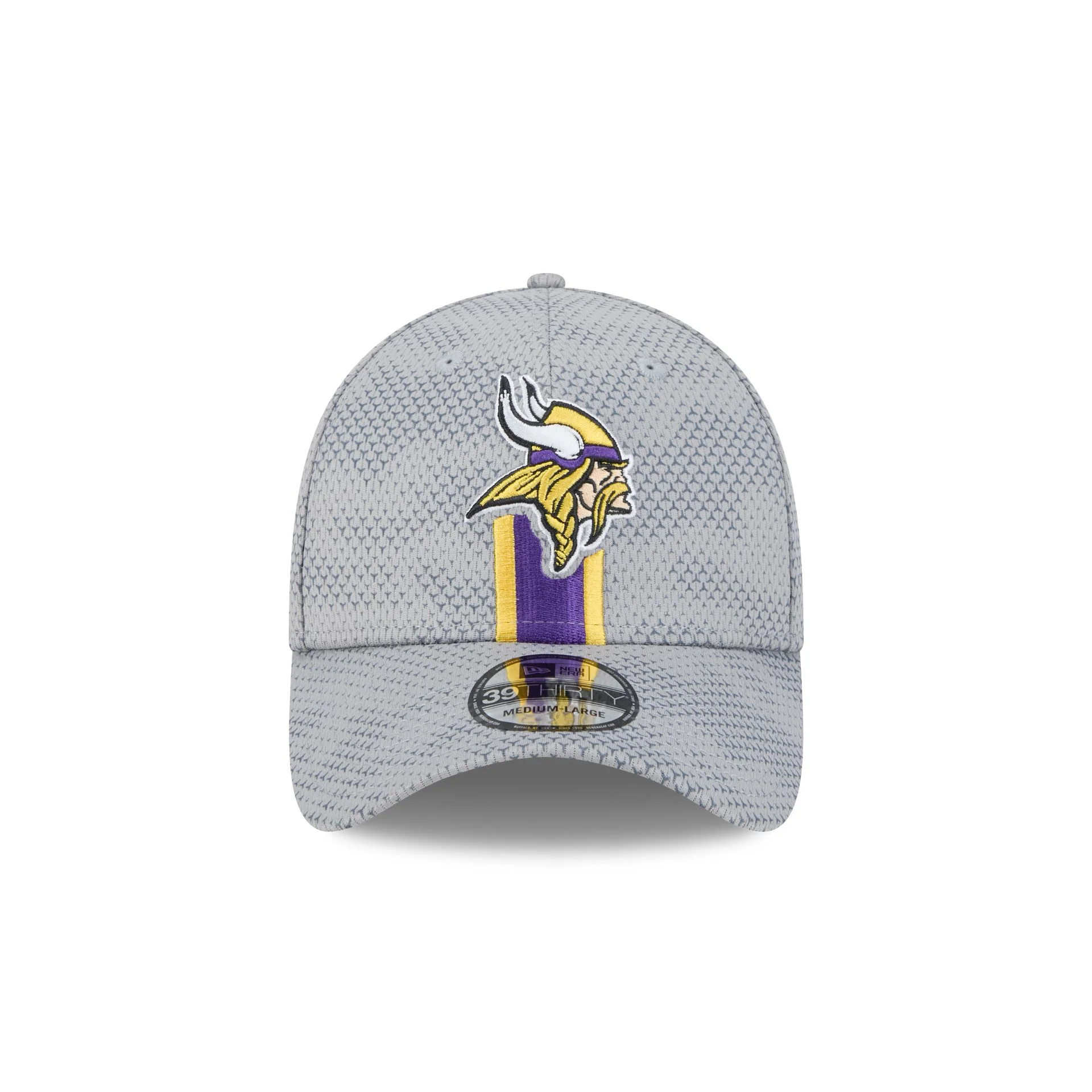 Minnesota Vikings 2024 Sideline Gray 39THIRTY Stretch Fit Hat