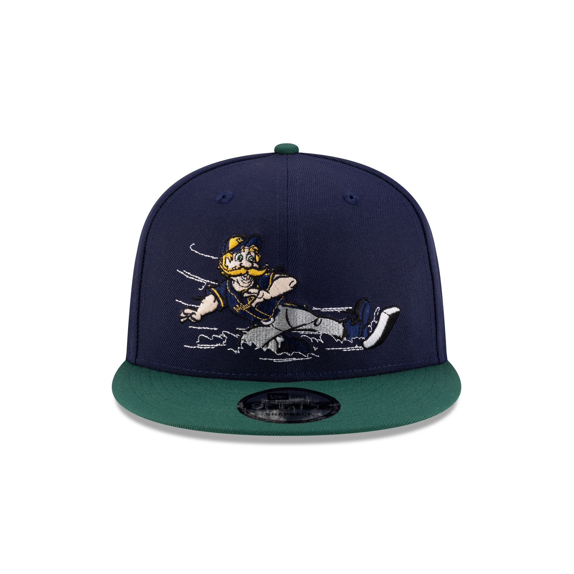 Milwaukee Brewers Mascot Light Navy 9FIFTY Snapback Hat