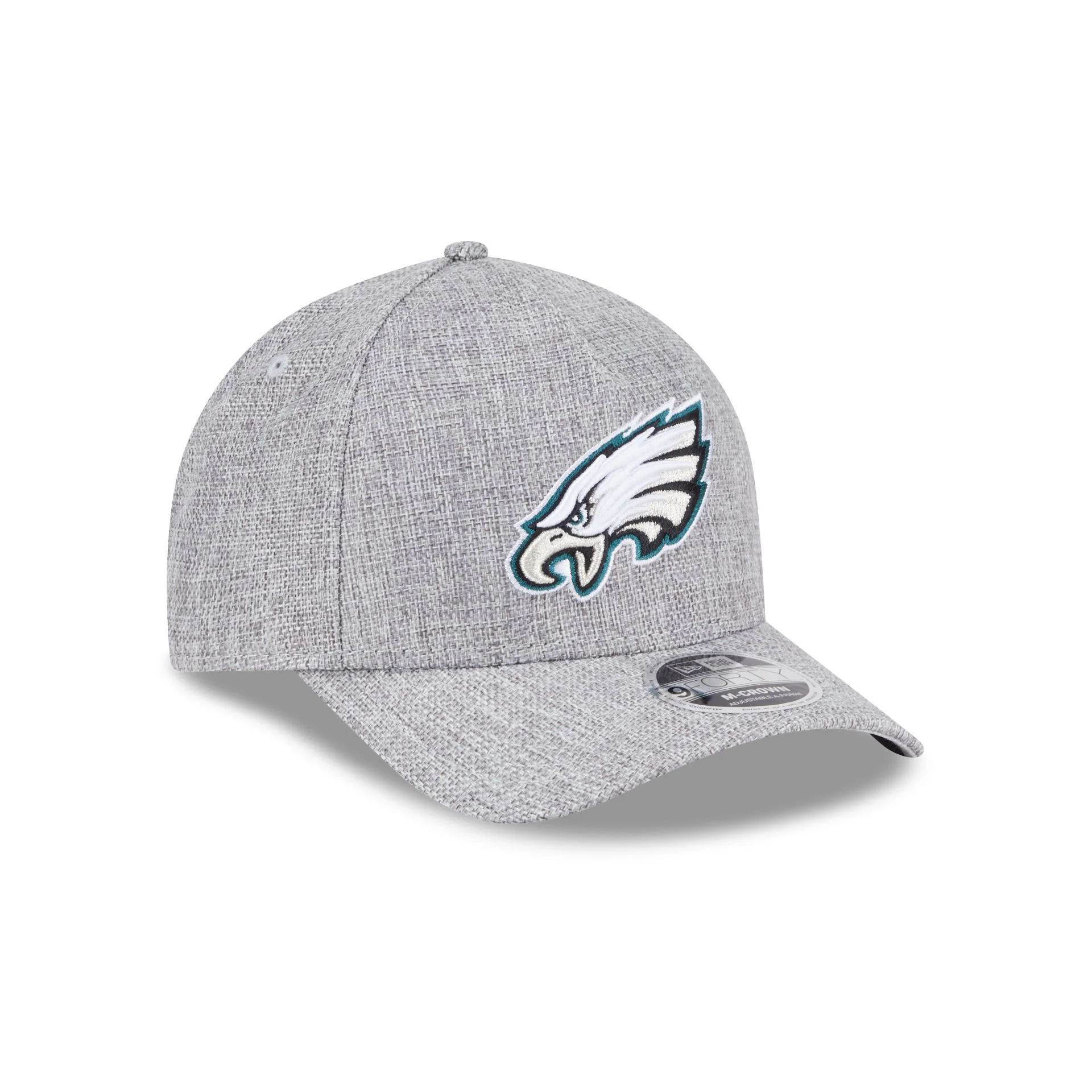 Philadelphia Eagles Cotton Weave Gray 9FORTY M-Crown A-Frame Snapback Hat