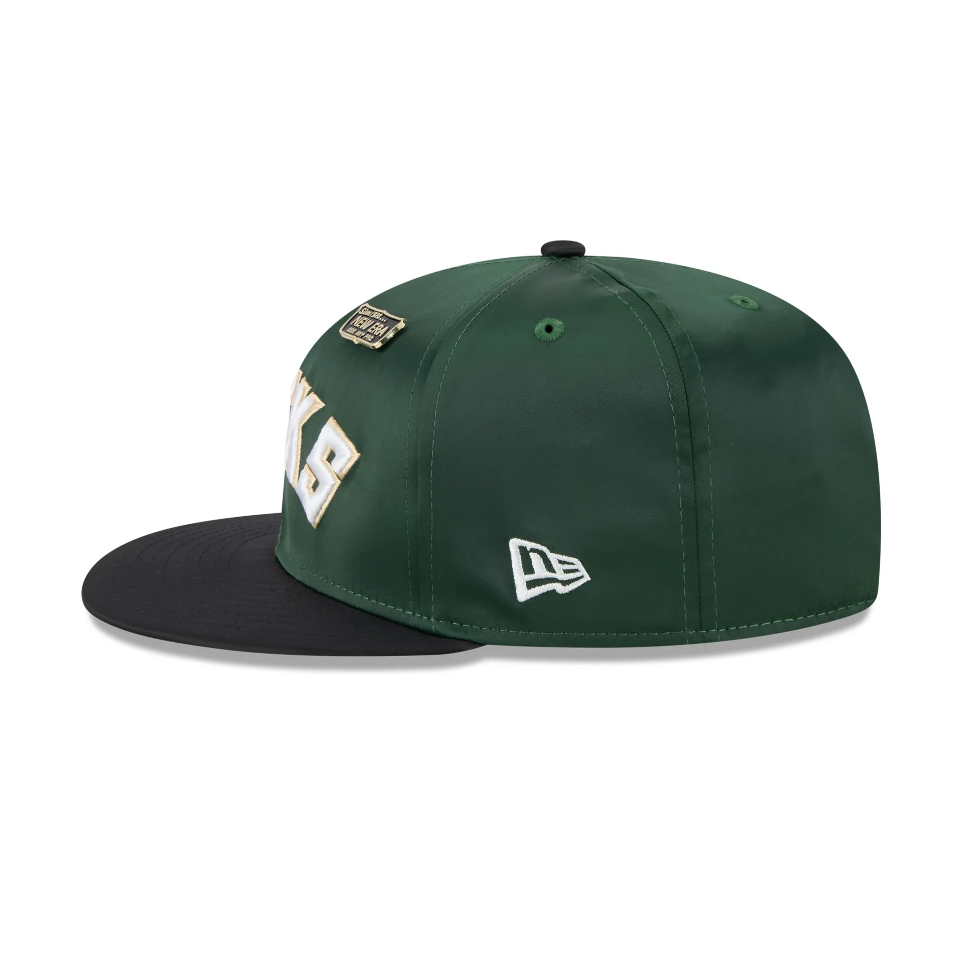 Milwaukee Bucks Satin Pin 9FIFTY Snapback Hat