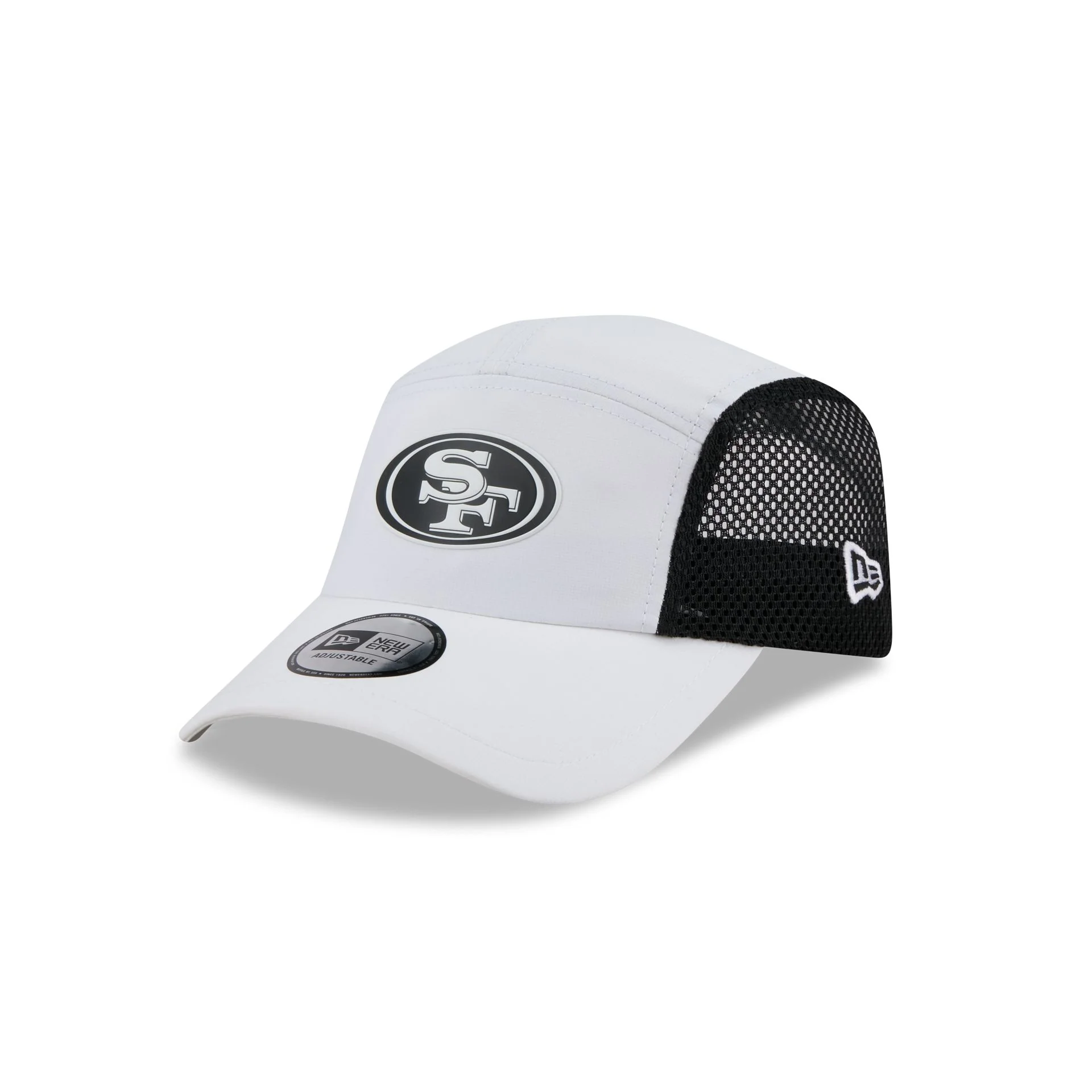 San Francisco 49ers White Poly Runner Adjustable Hat
