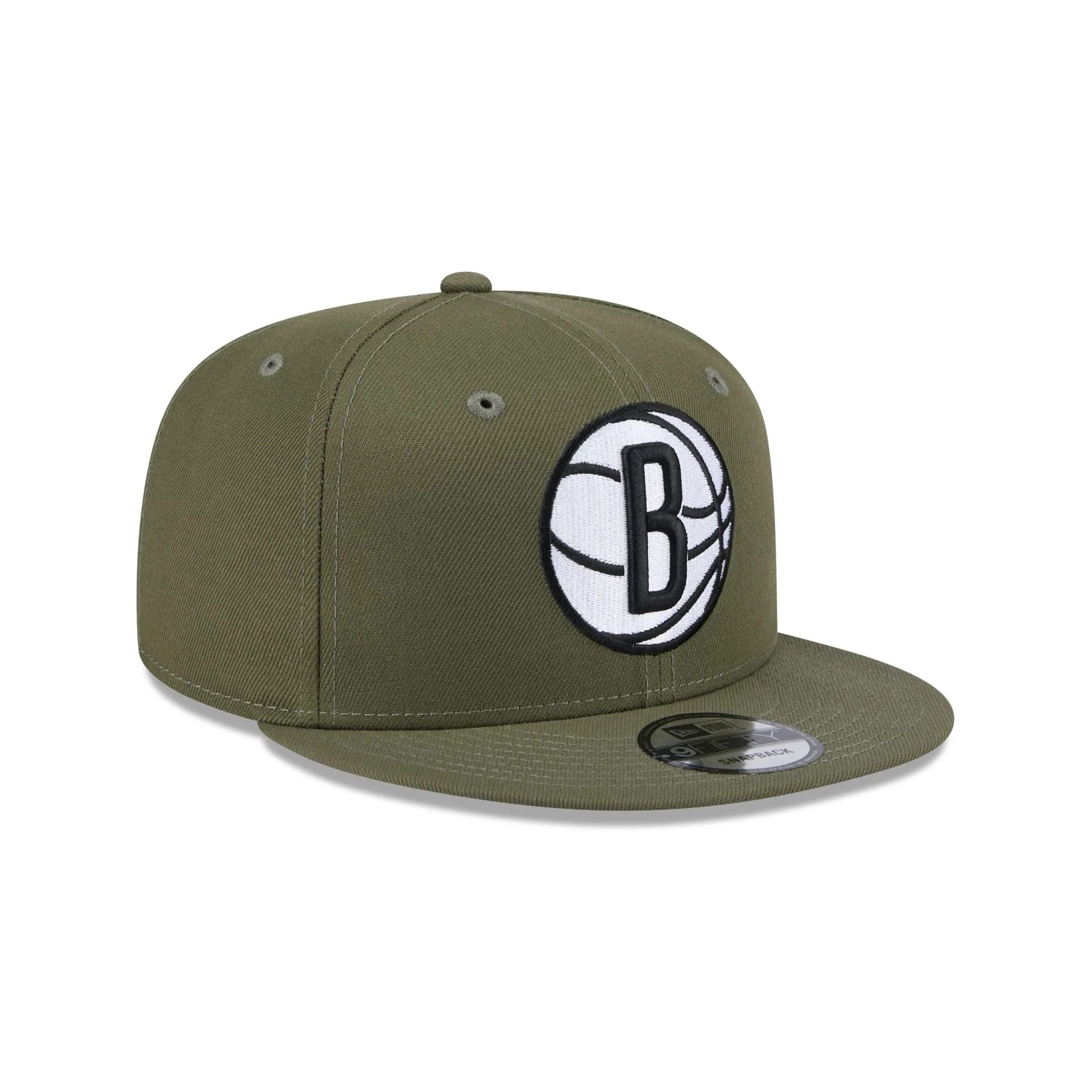 Brooklyn Nets Olive 9FIFTY Snapback Hat