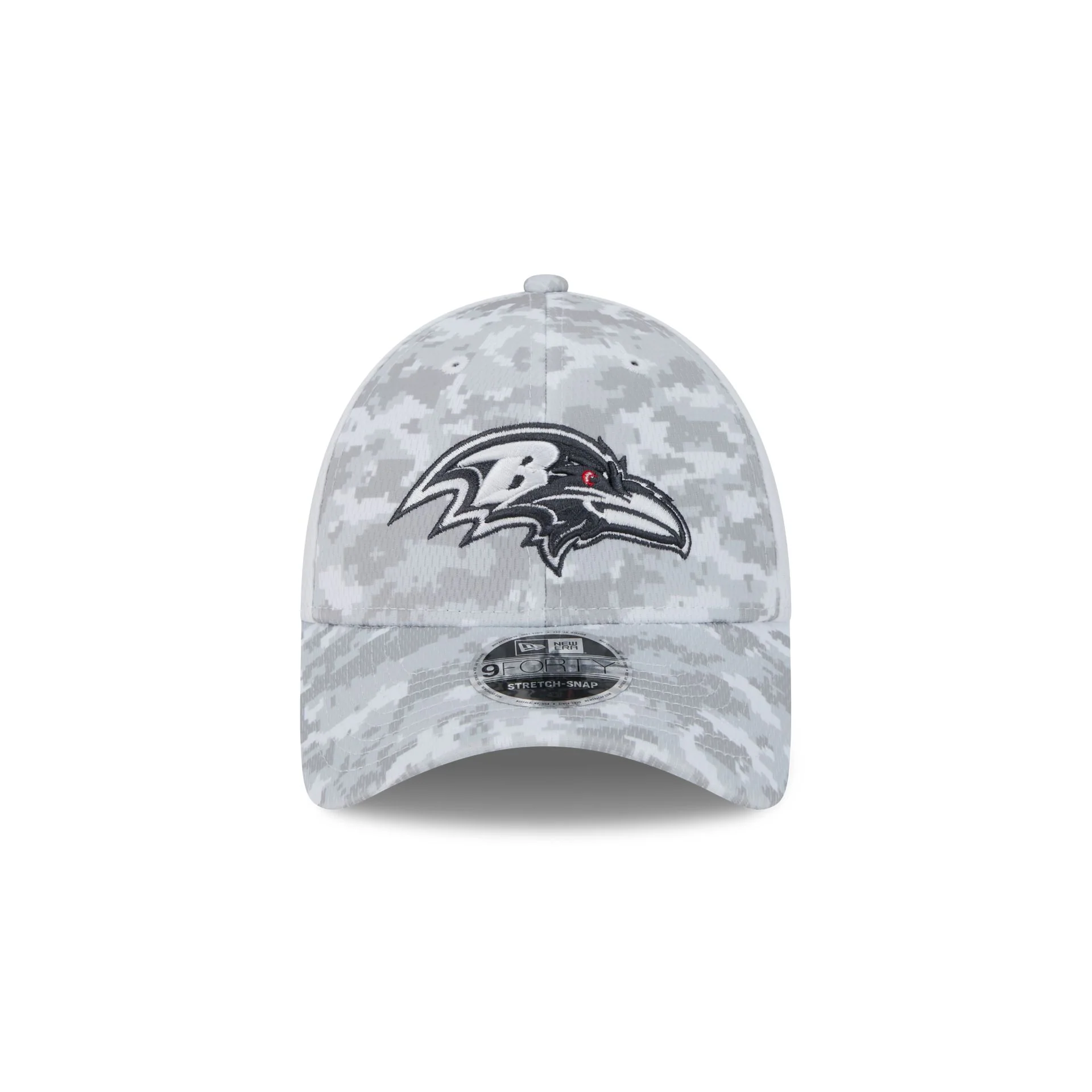 Baltimore Ravens 2024 Salute to Service 9FORTY Stretch-Snap Hat