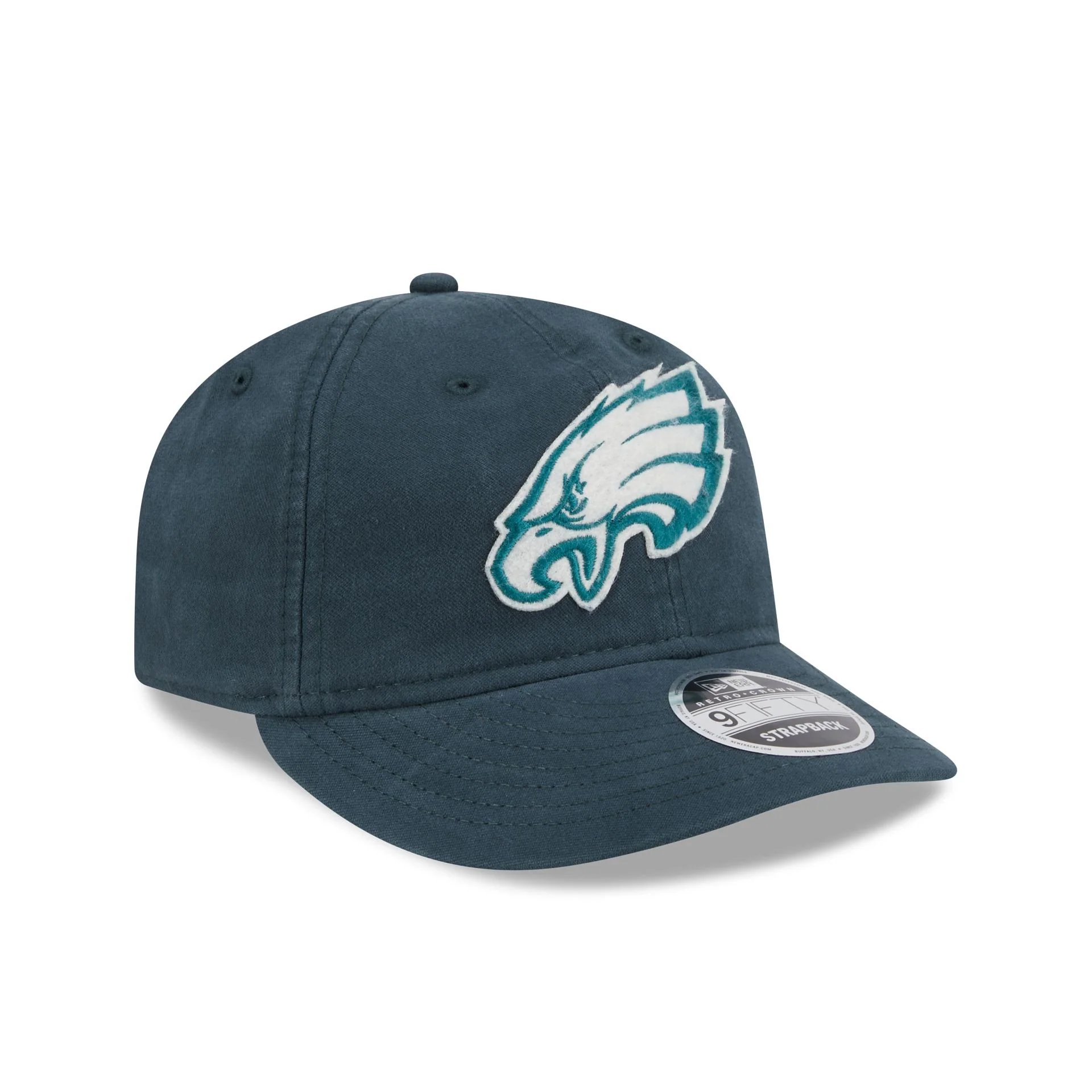 Philadelphia Eagles Canvas Felt Retro Crown 9FIFTY Adjustable Hat