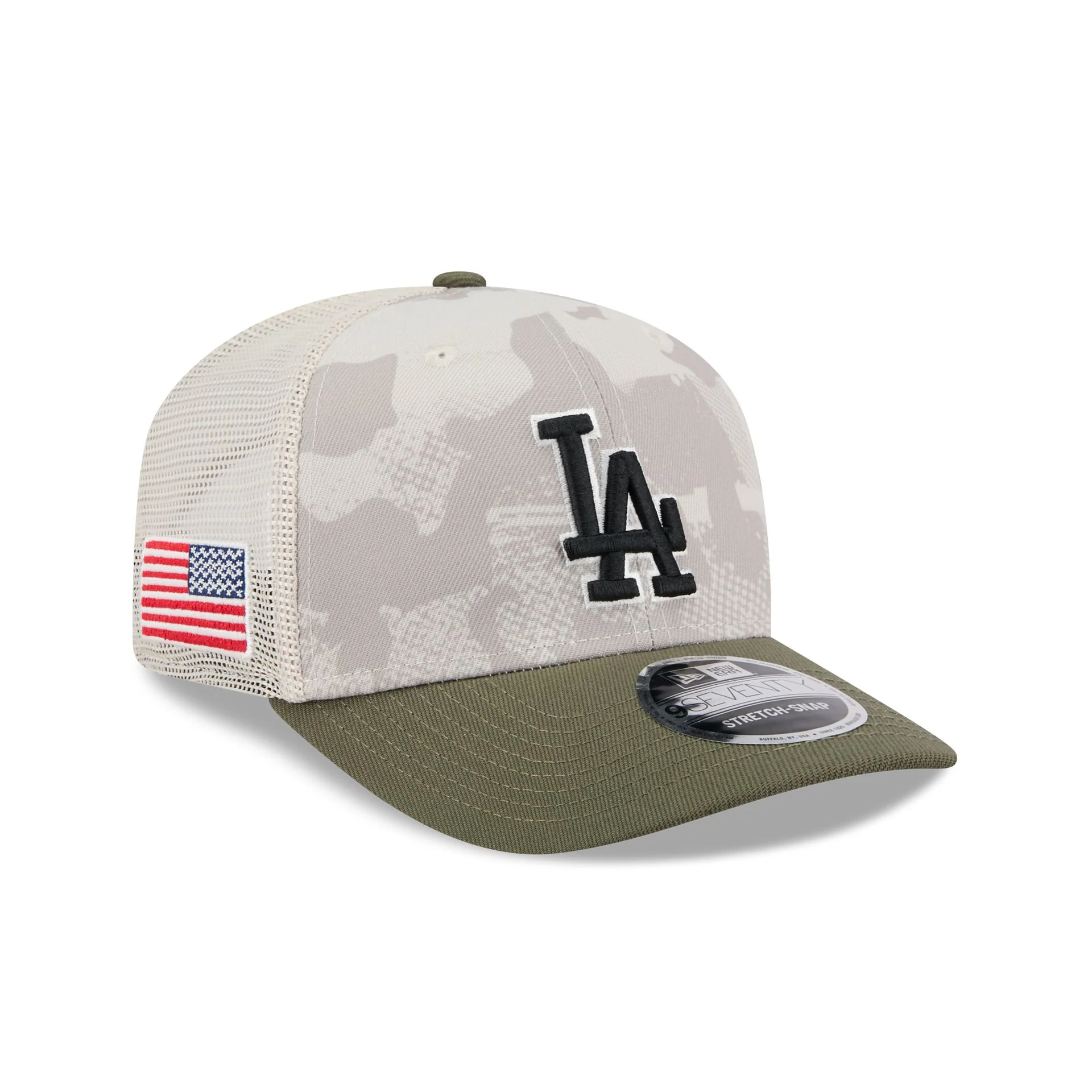 Los Angeles Dodgers Armed Forces Day 2025 9SEVENTY Trucker Hat