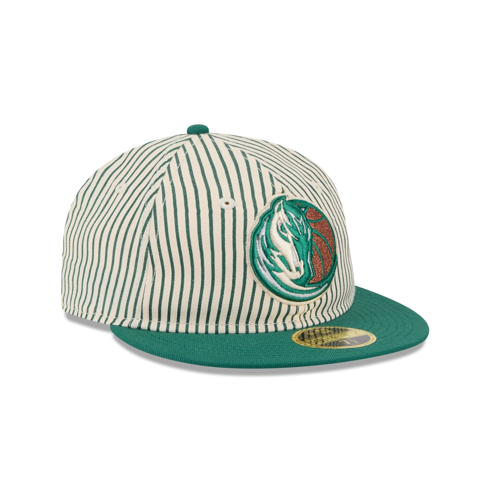 Just Caps Seersucker Dallas Mavericks Retro Crown 59FIFTY Fitted Hat