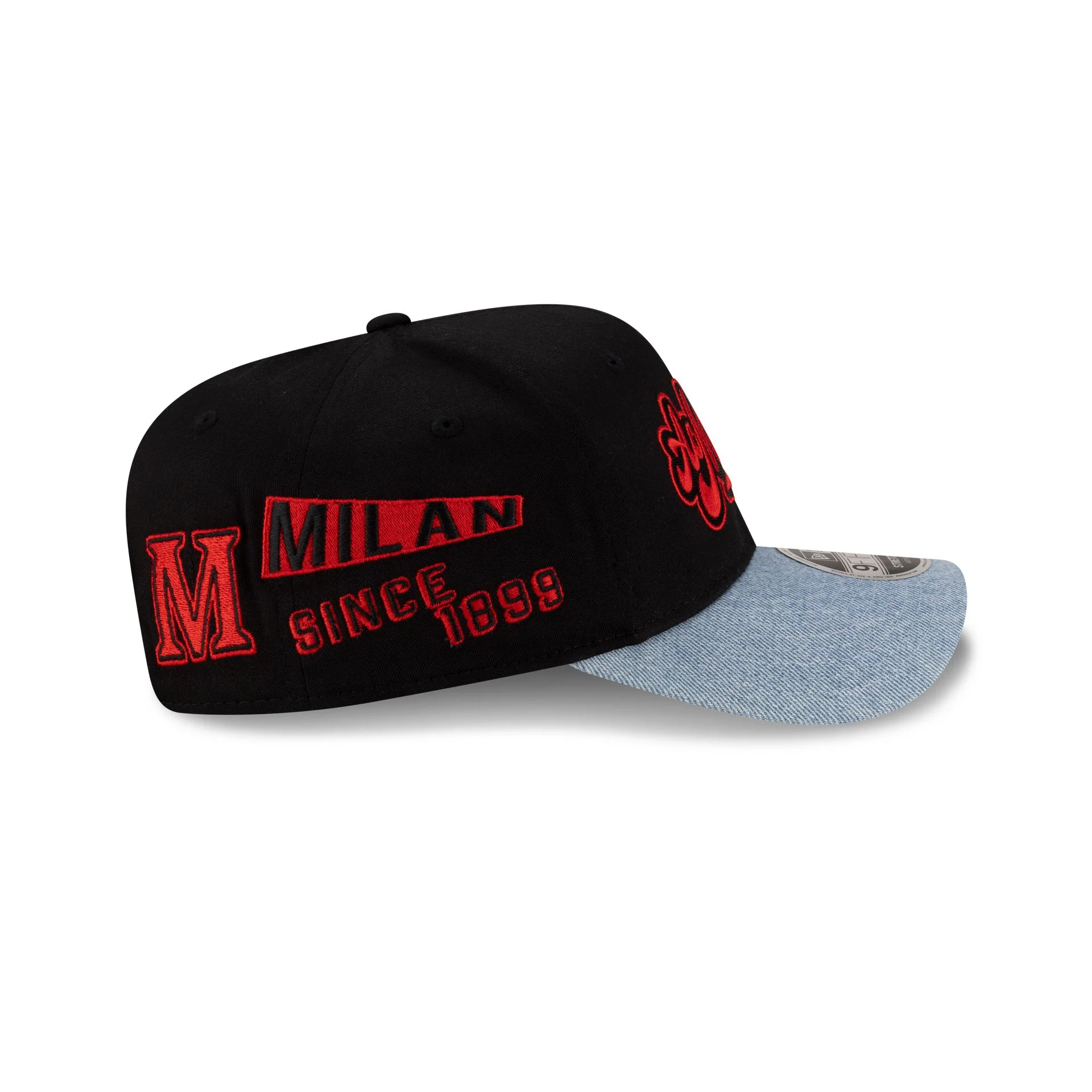 AC Milan Denim Visor 9FIFTY Stretch-Snap Hat