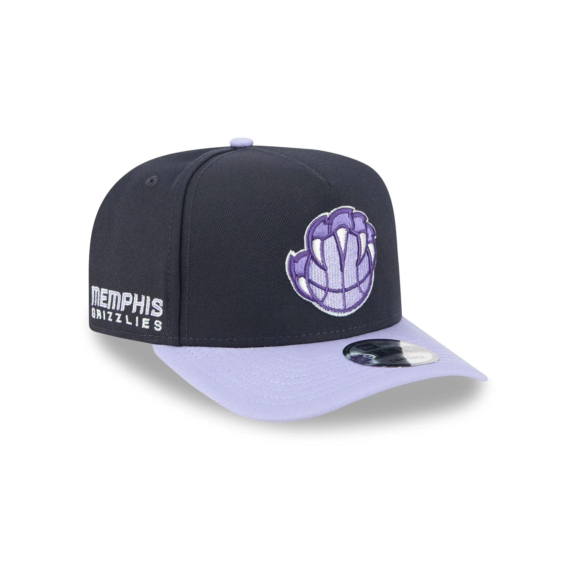 Memphis Grizzlies Navy Lavender 9FIFTY A-Frame Snapback Hat