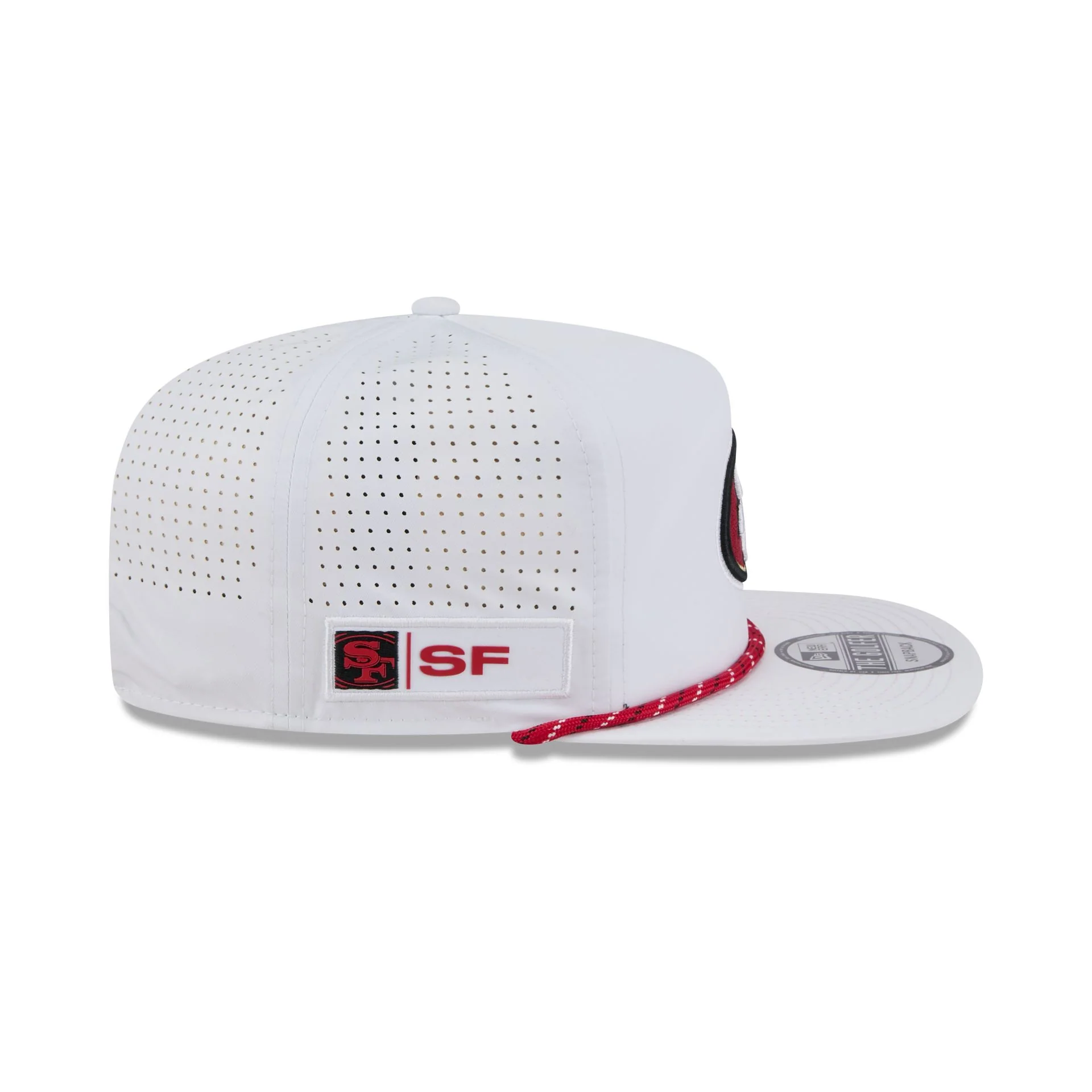 San Francisco 49ers Optic White Performance Rope Golfer Hat